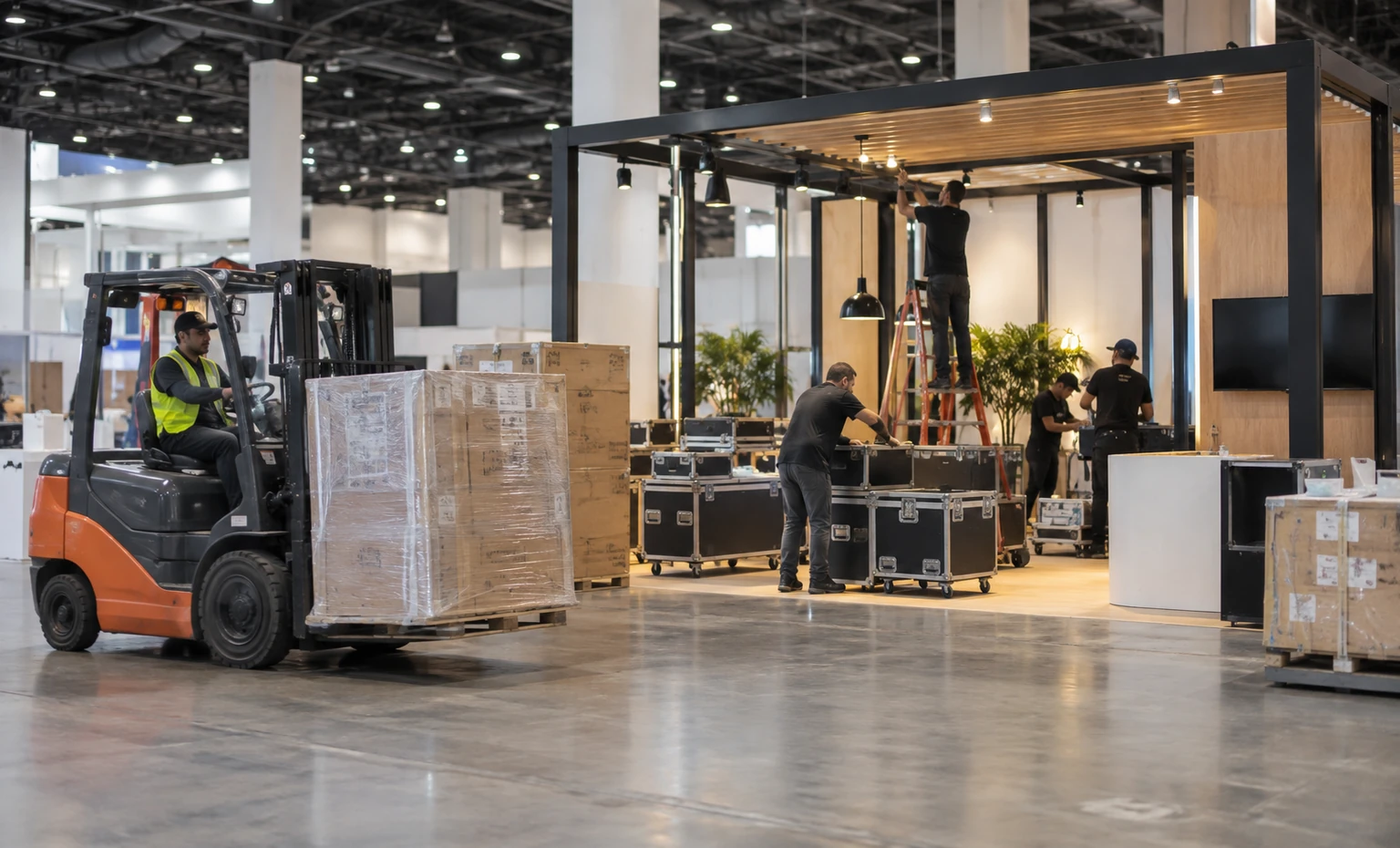 ipw-booth-rental vertical product trade show exhibit visual