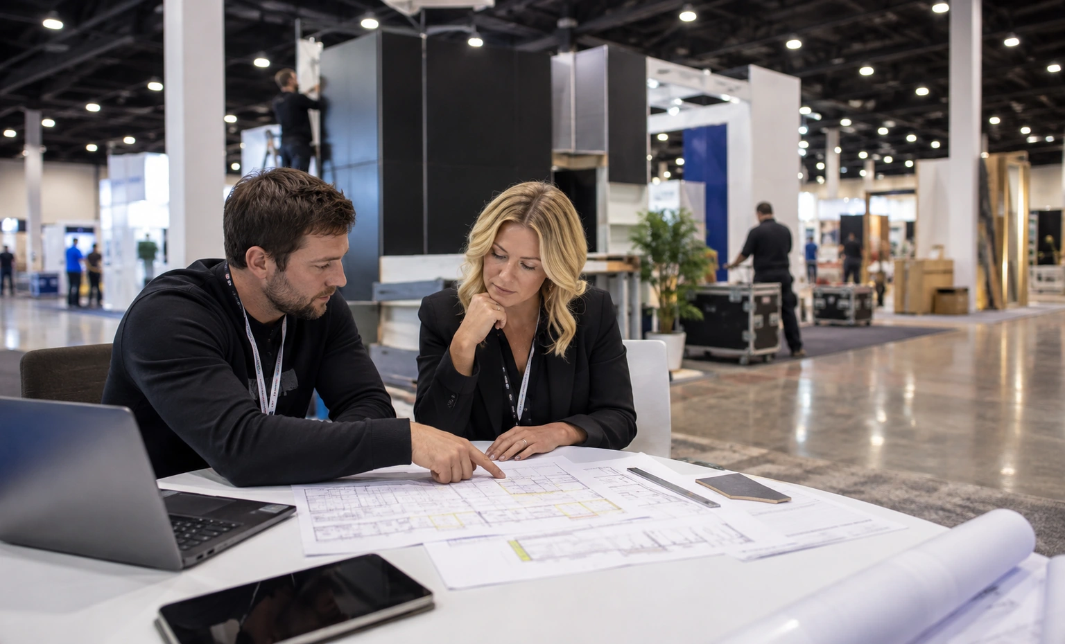 apex-expo-booth-rental vertical product trade show exhibit visual