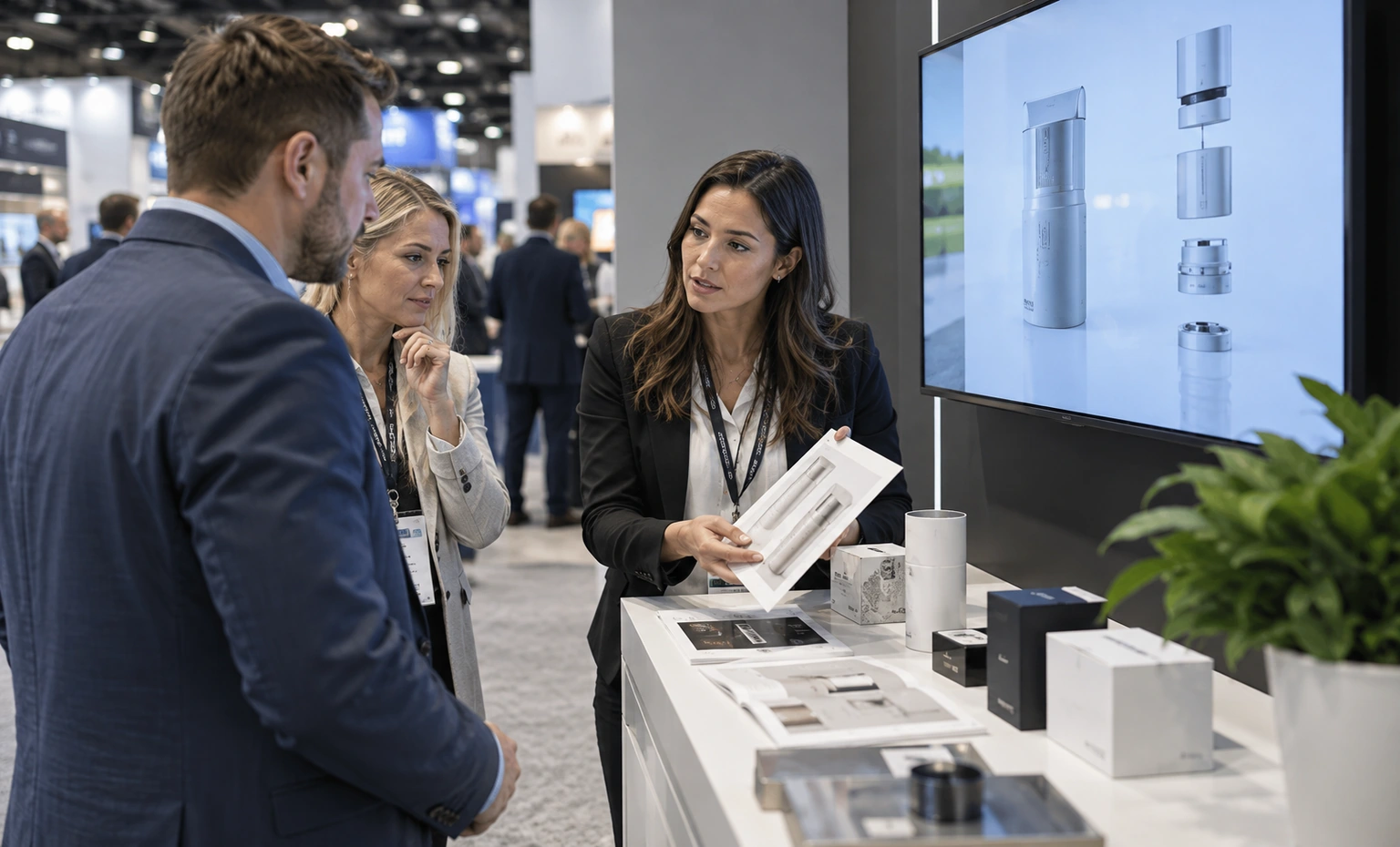 apex-expo-booth-rental vertical product trade show exhibit visual