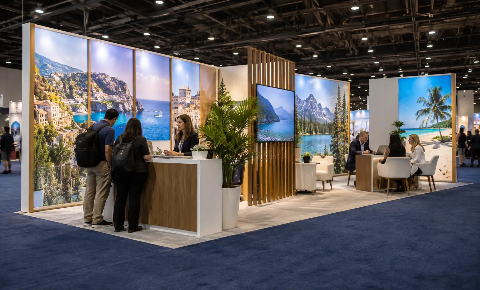 chicago-travel-and-adventure-show-booth-rental vertical product trade show exhibit visual