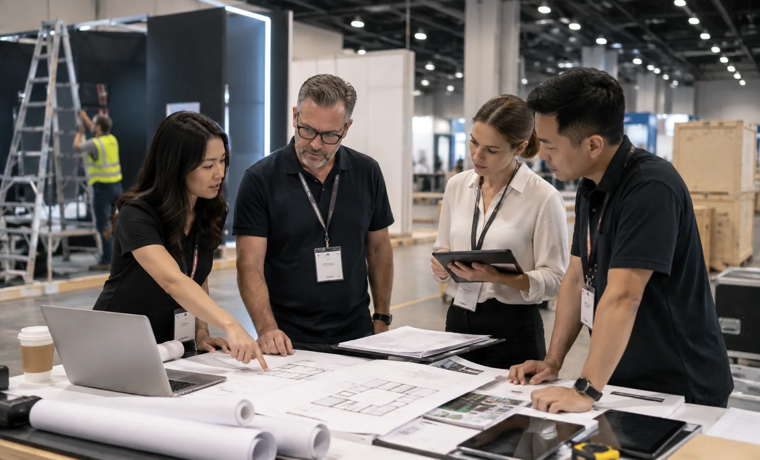 aua-annual-meeting-booth-rental vertical block trade show exhibit visual