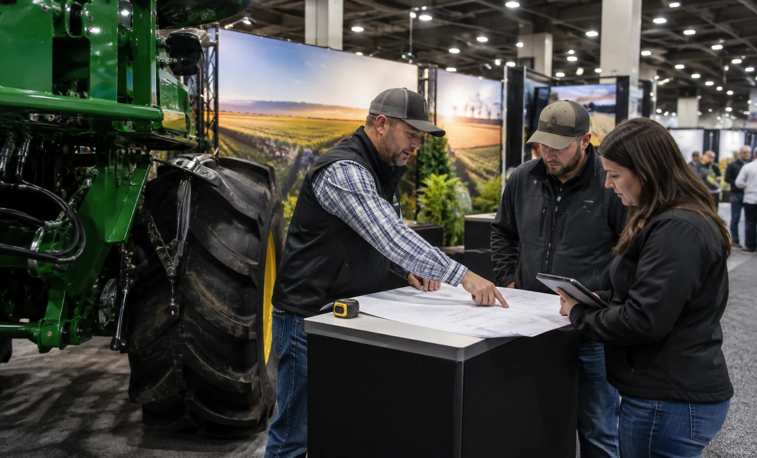 midwest-ag-expo-booth-rental feature box trade show exhibit visual
