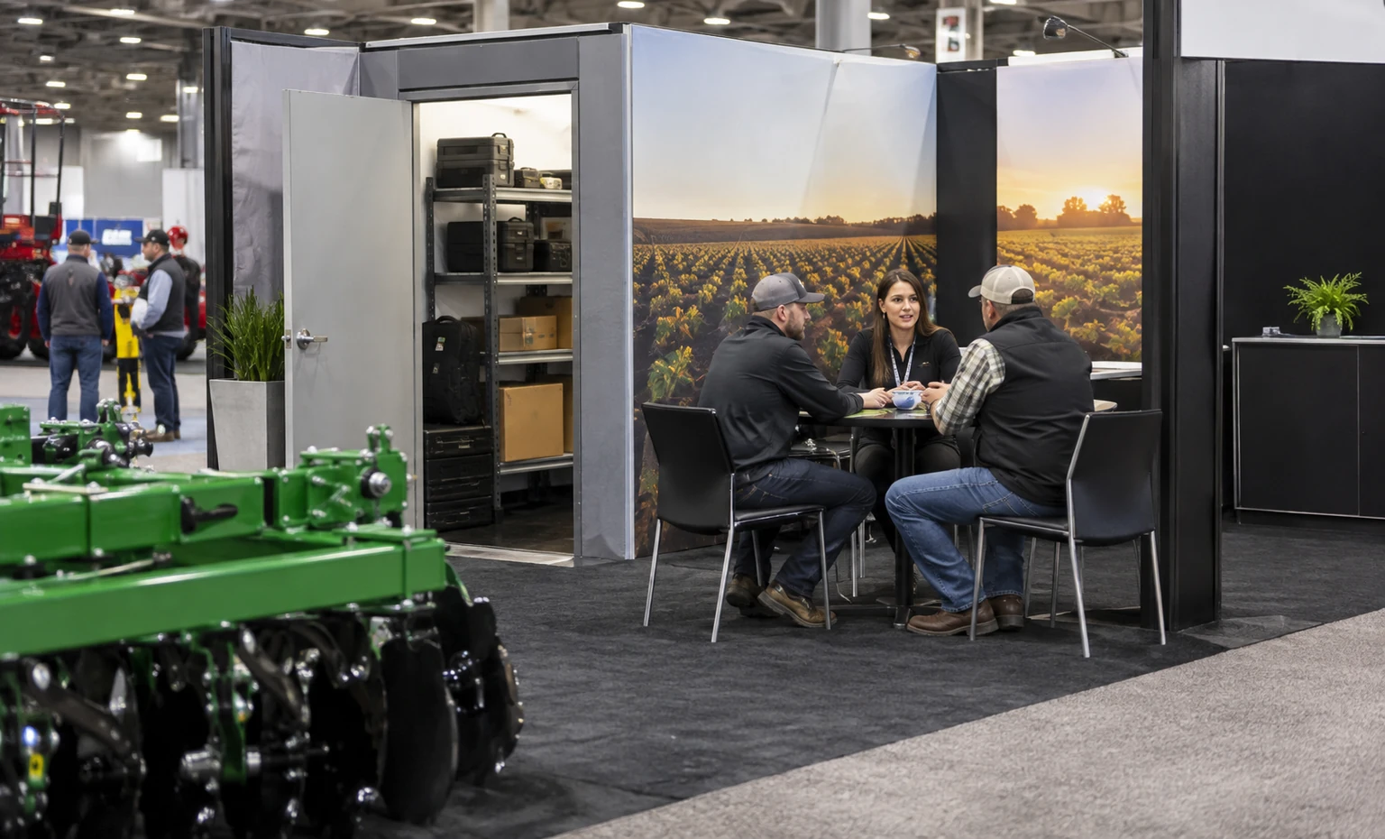 midwest-ag-expo-booth-rental feature box trade show exhibit visual