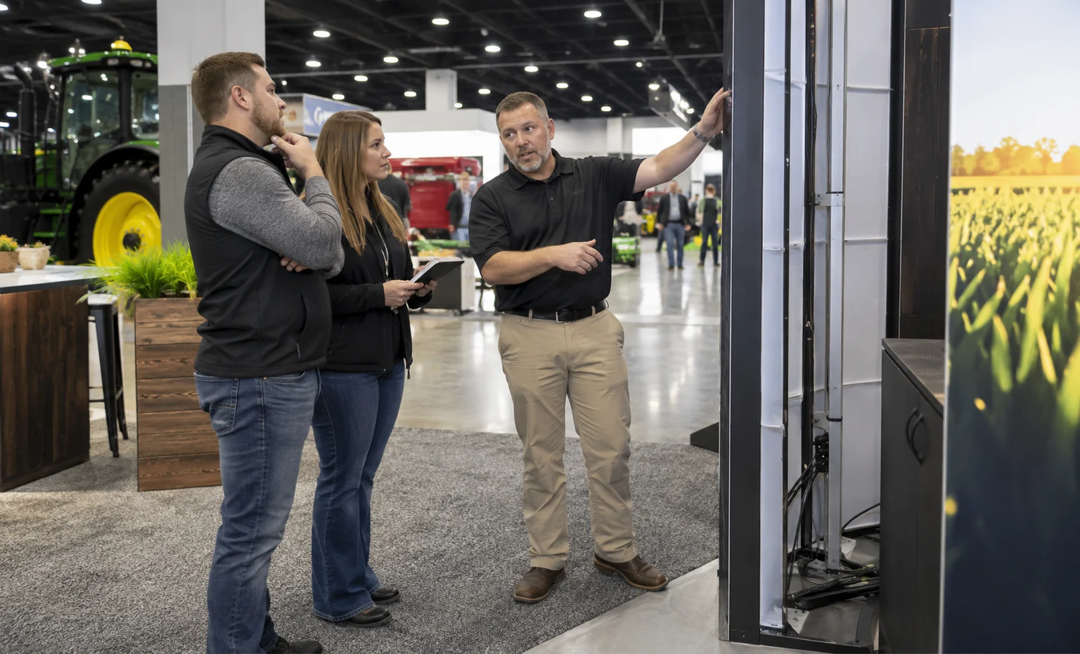 midwest-ag-expo-booth-rental vertical block trade show exhibit visual