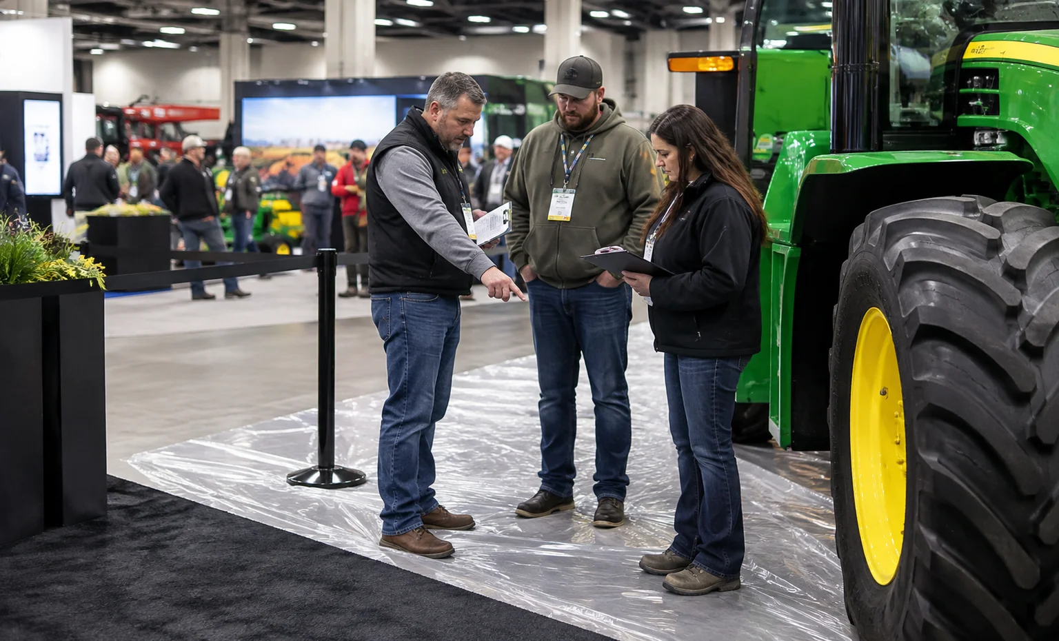 midwest-ag-expo-booth-rental vertical block trade show exhibit visual