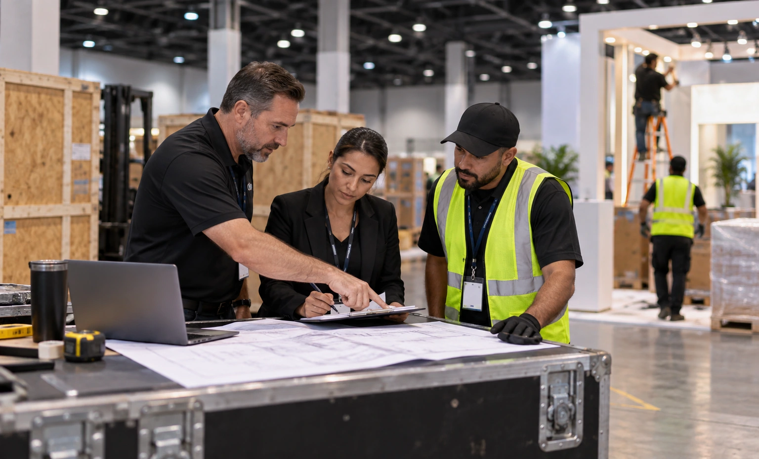 cosmoprof-north-america-miami-booth-rental vertical block trade show exhibit visual
