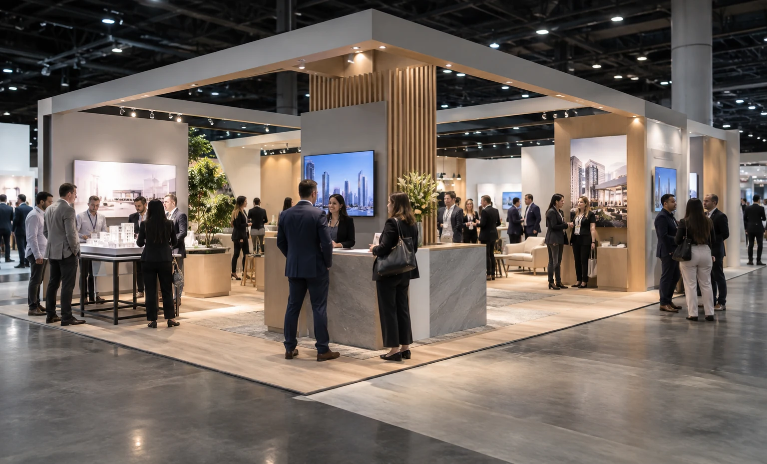 aia-conference-on-architecture-booth-rental feature box trade show exhibit visual