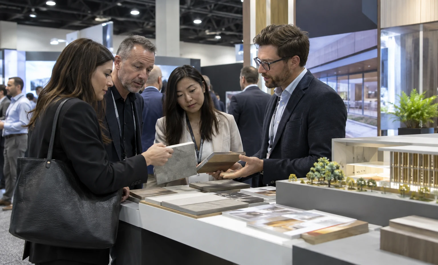 aia-conference-on-architecture-booth-rental vertical block trade show exhibit visual