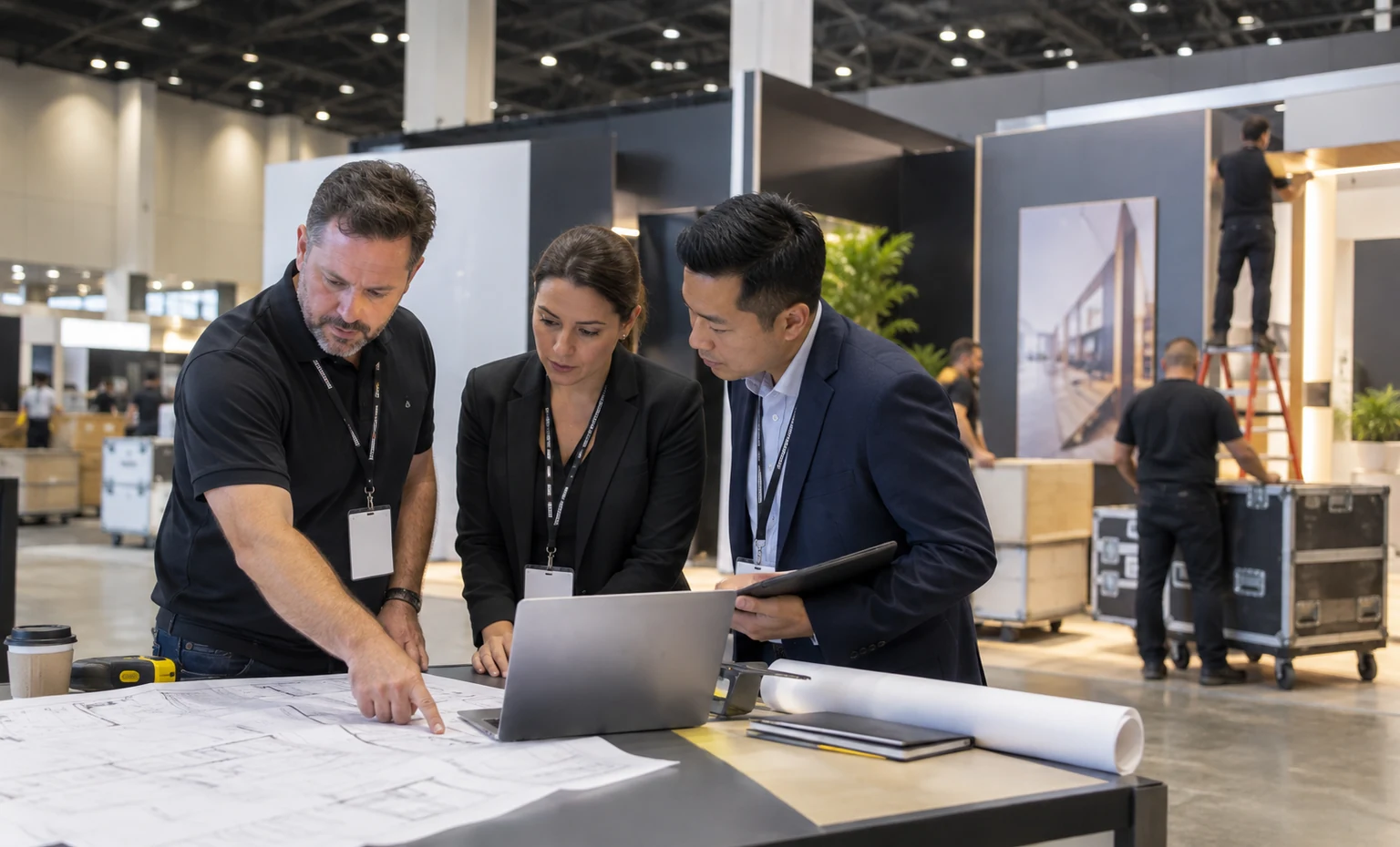aia-conference-on-architecture-booth-rental vertical block trade show exhibit visual