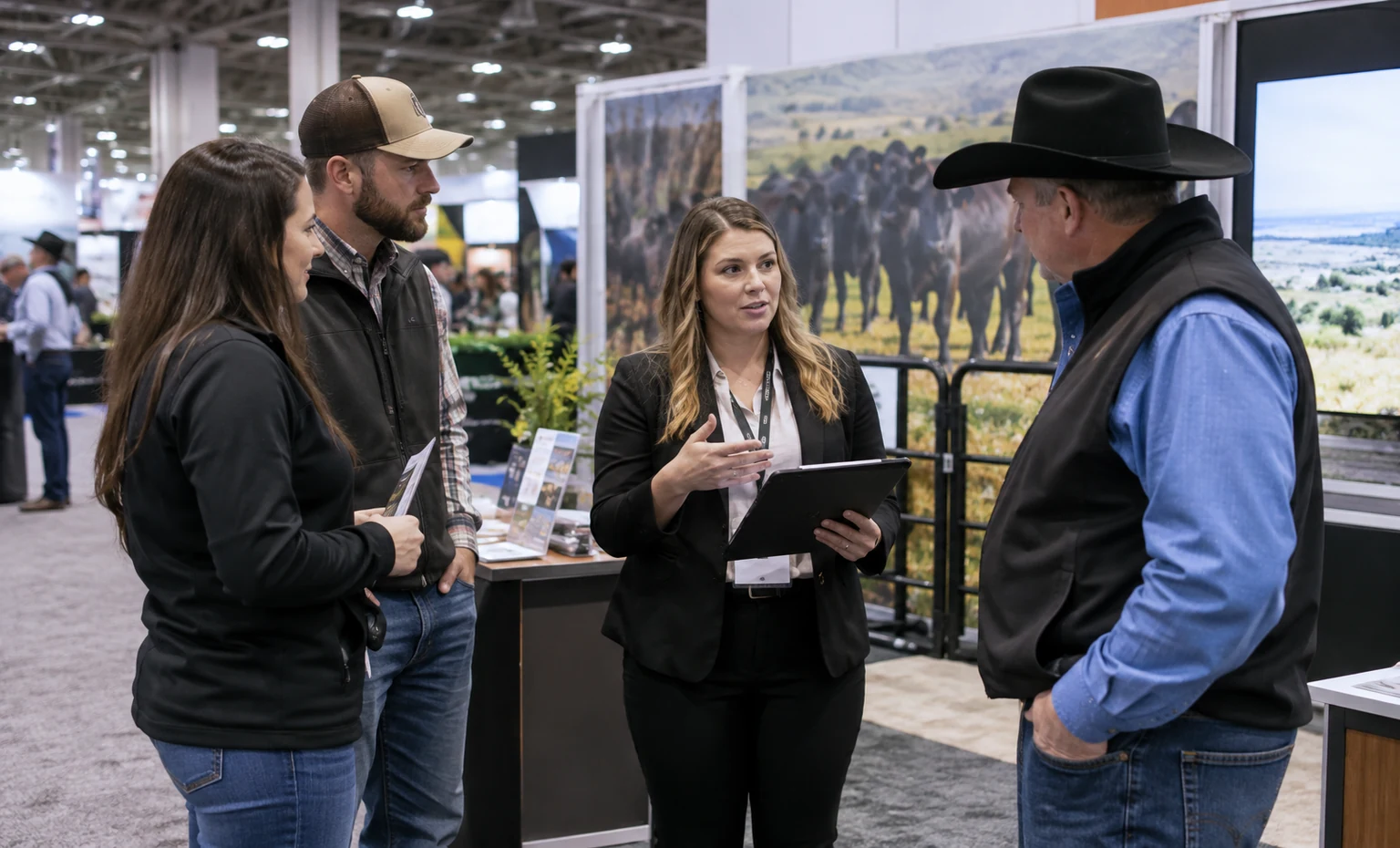 cattlecon-booth-rental vertical block trade show exhibit visual
