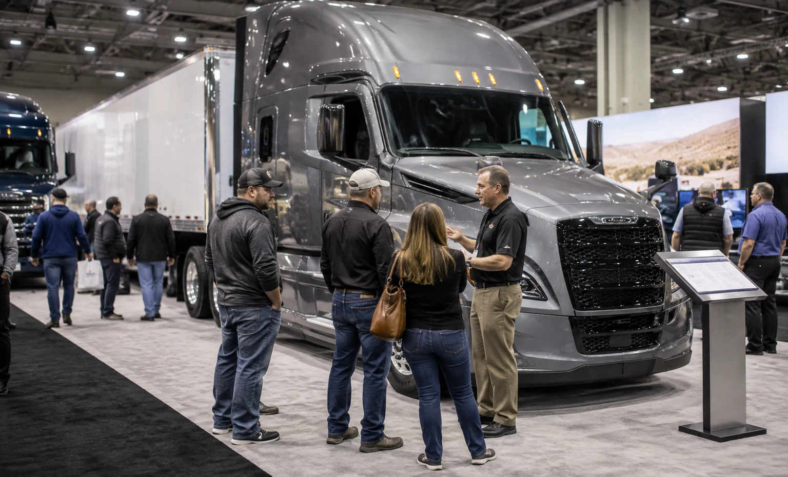 mid-west-truck-and-trailer-show-booth-rental vertical product trade show exhibit visual