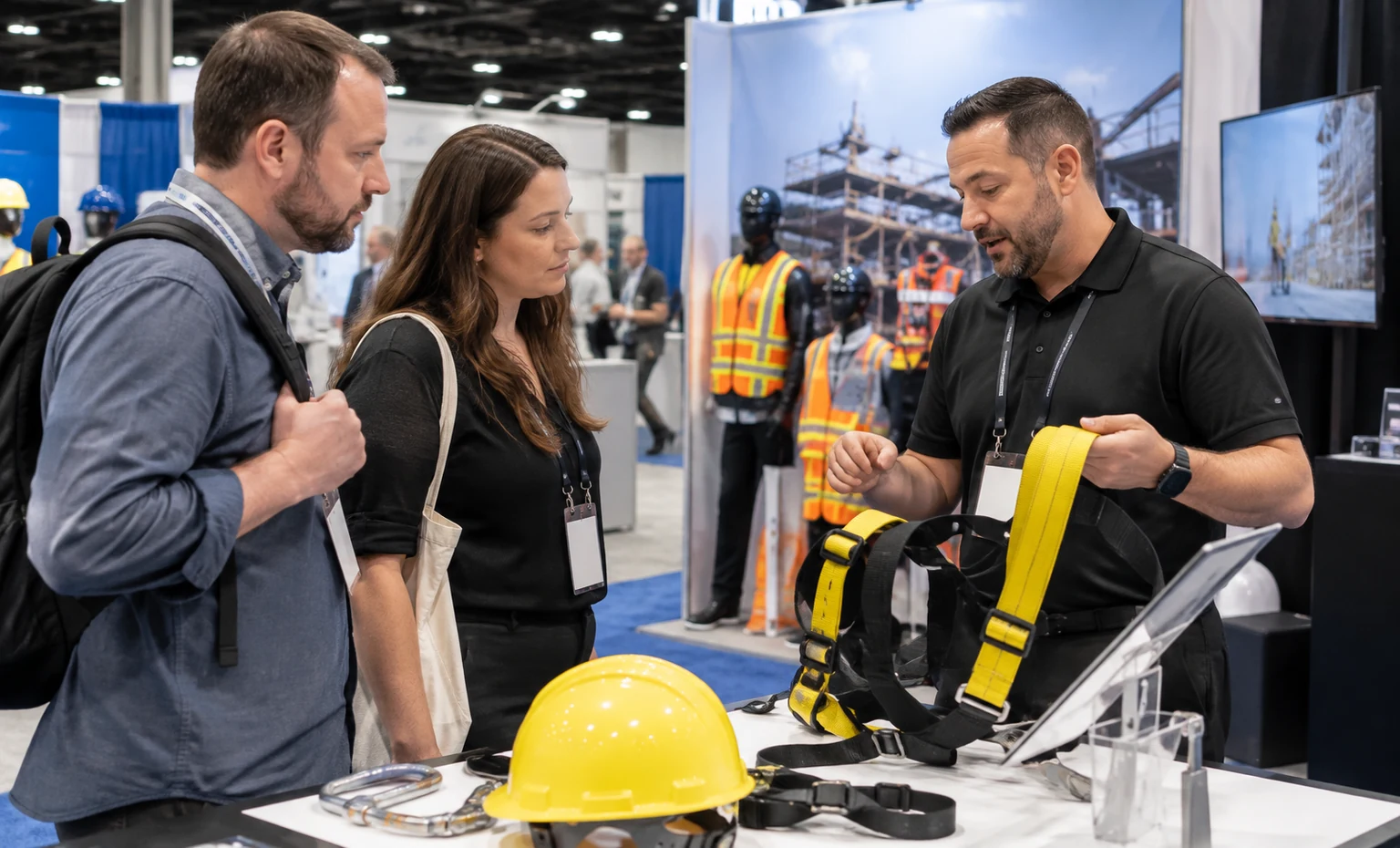 assp-safety-conference-and-expo-booth-rental vertical block trade show exhibit visual