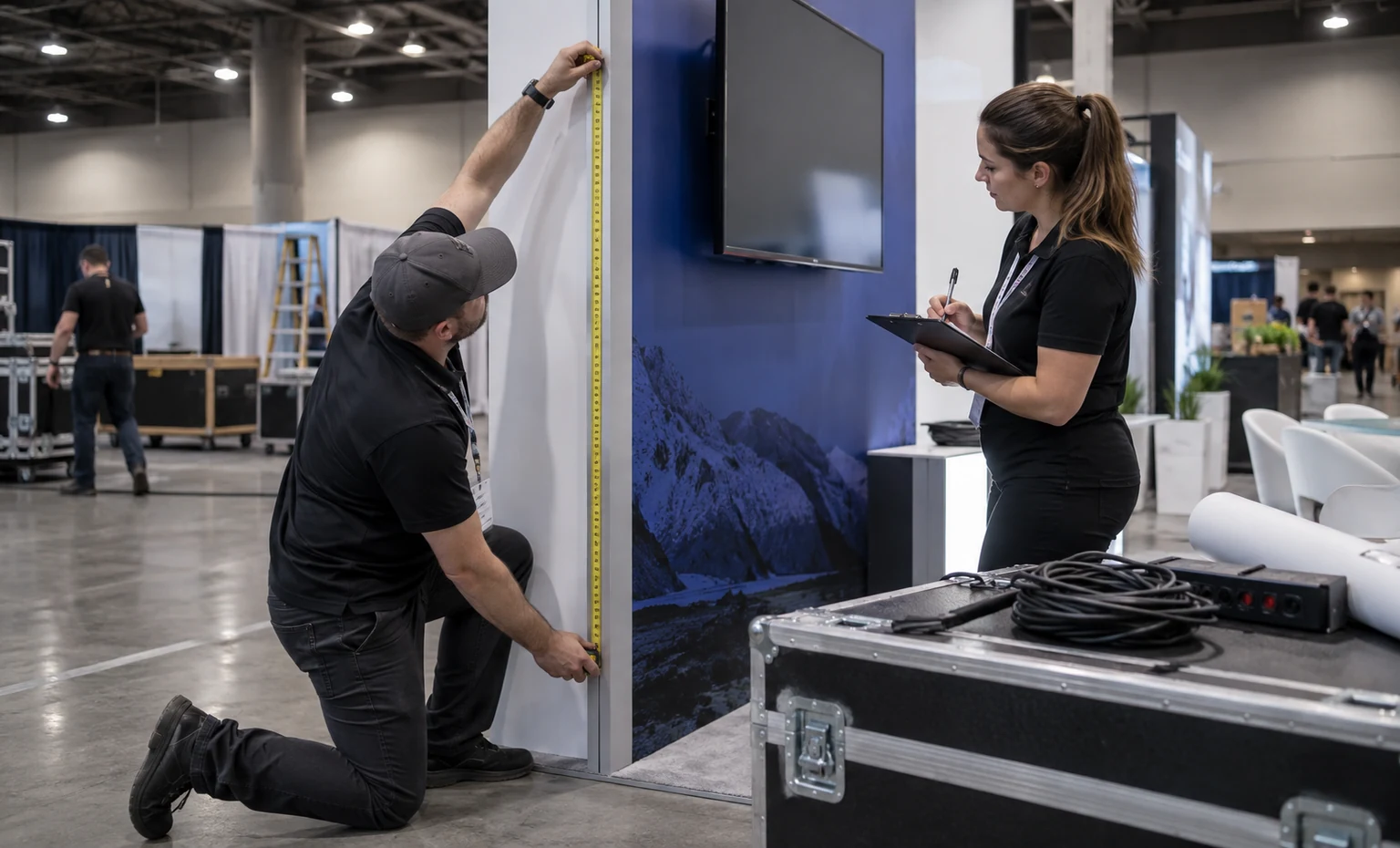 assp-safety-conference-and-expo-booth-rental vertical block trade show exhibit visual
