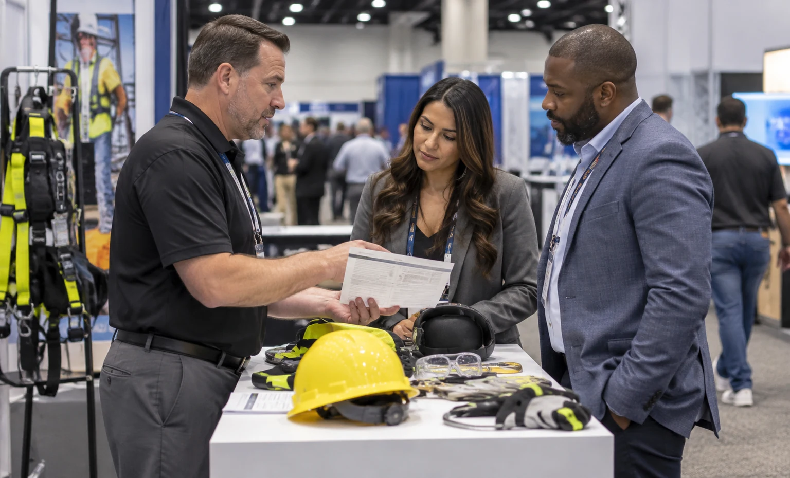 assp-safety-conference-and-expo-booth-rental vertical block trade show exhibit visual