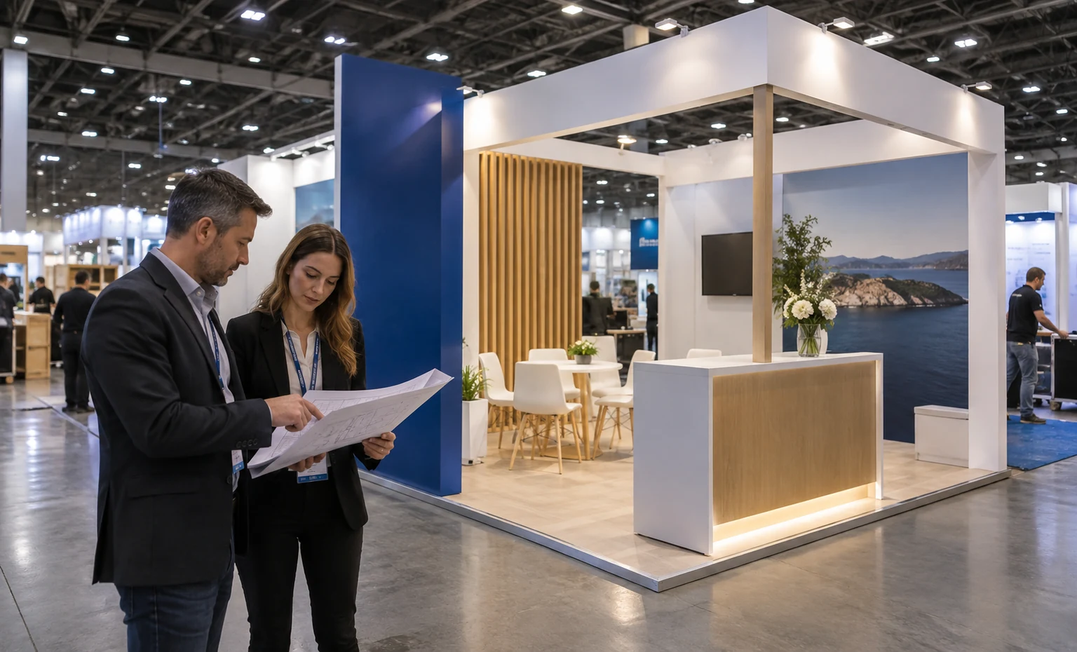 seatrade-cruise-global-booth-rental vertical block trade show exhibit visual