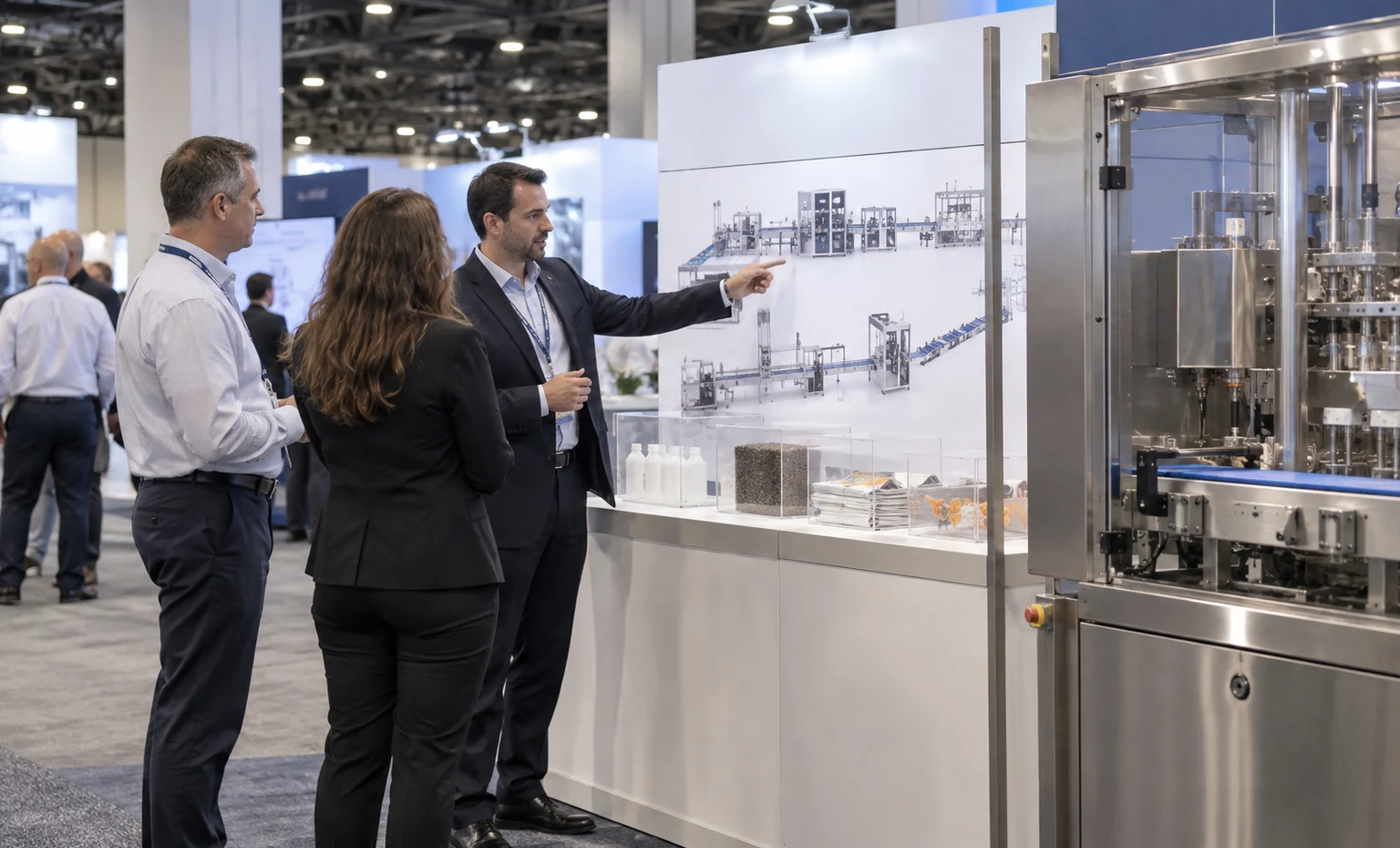 pack-expo-east-booth-rental vertical product trade show exhibit visual