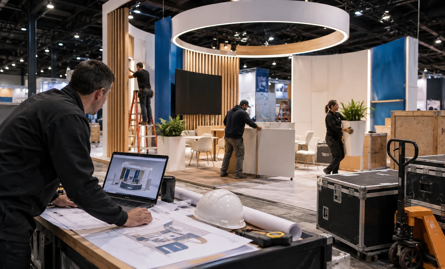 ddw-booth-rental vertical block trade show exhibit visual