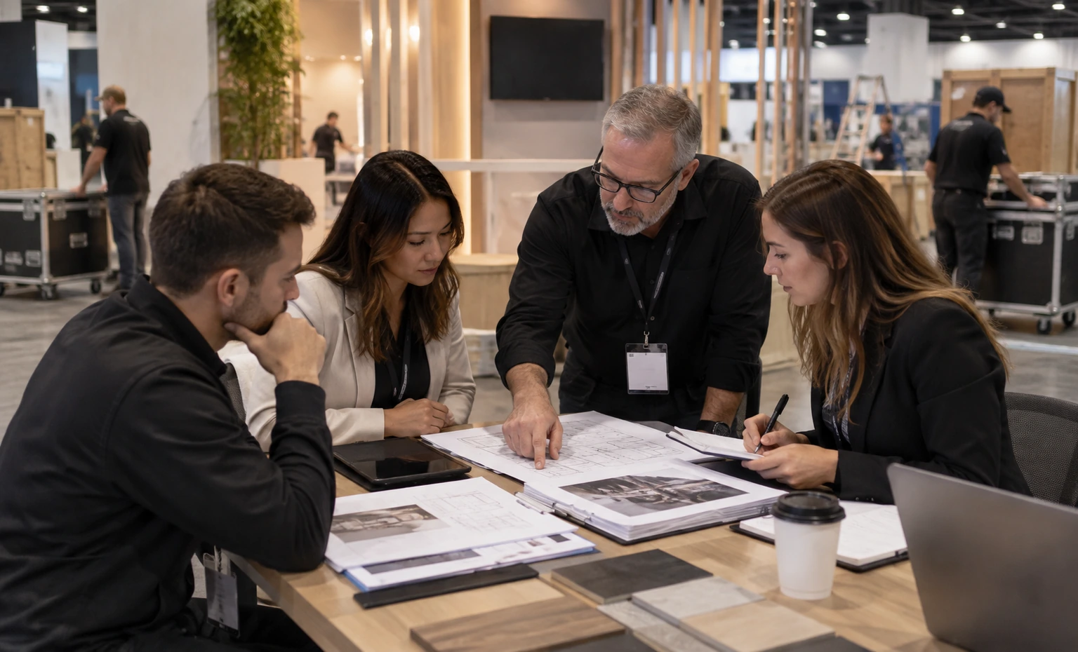 ddw-booth-rental vertical block trade show exhibit visual