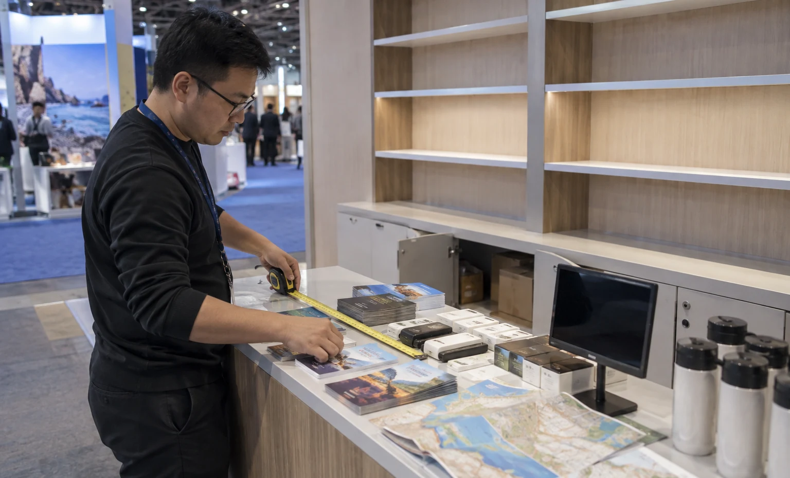 los-angeles-travel-and-adventure-show-booth-rental feature box trade show exhibit visual