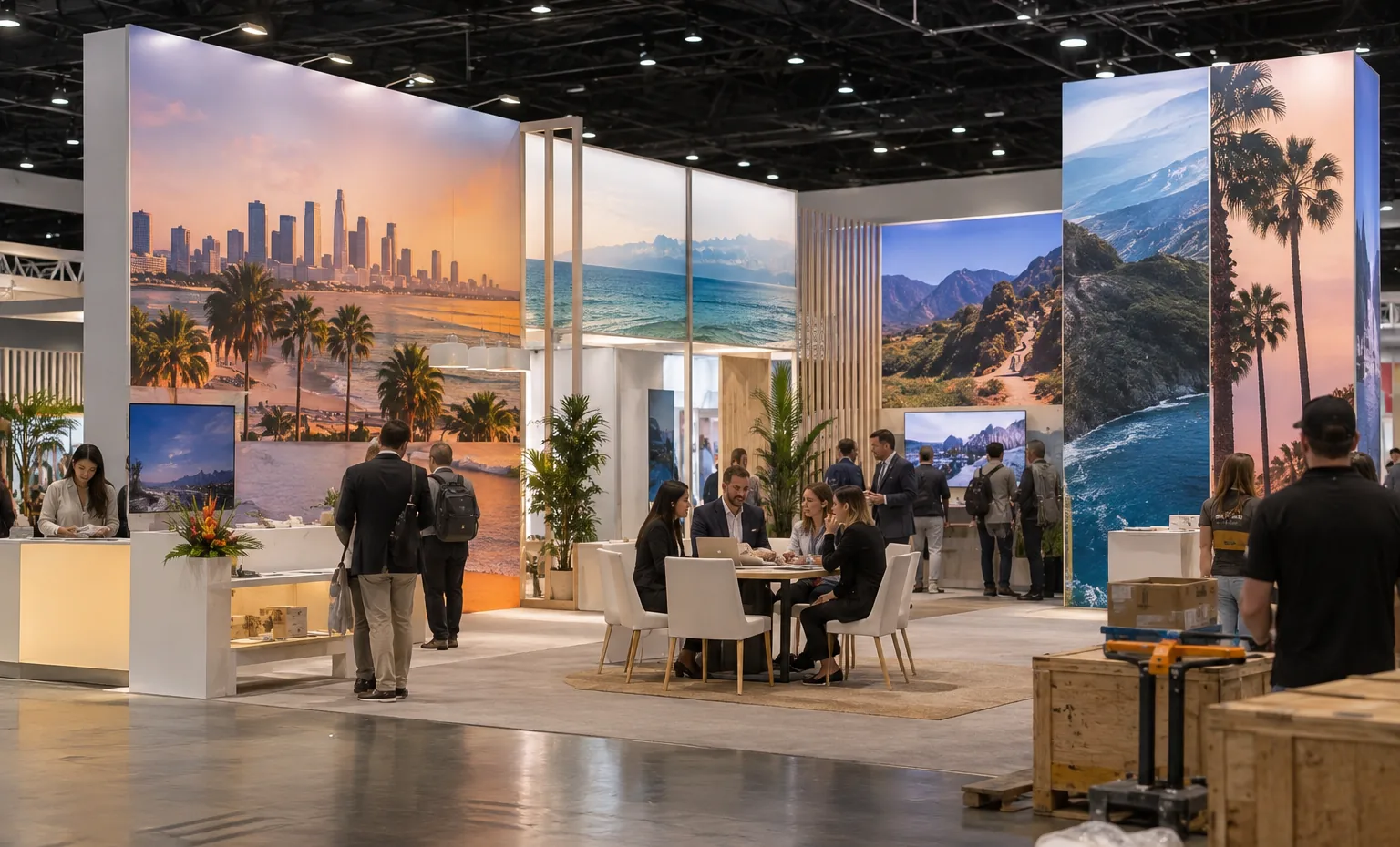 los-angeles-travel-and-adventure-show-booth-rental image banner trade show exhibit visual