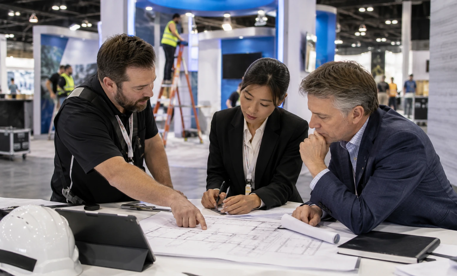 acc-annual-scientific-session-booth-rental vertical block trade show exhibit visual