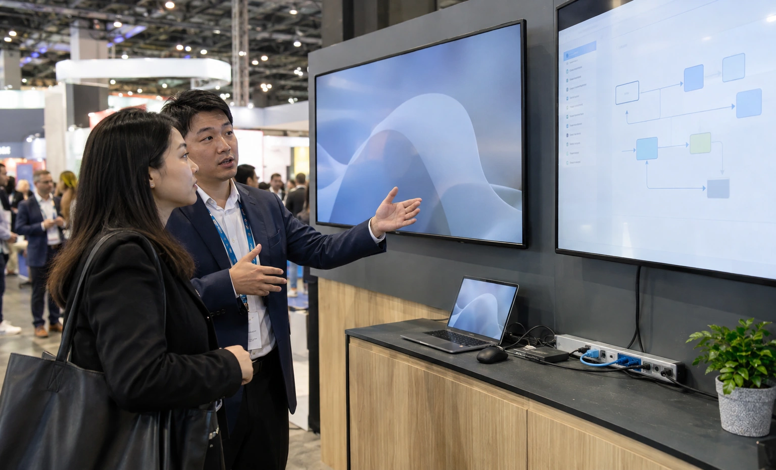 hr-tech-booth-rental content trade show exhibit visual