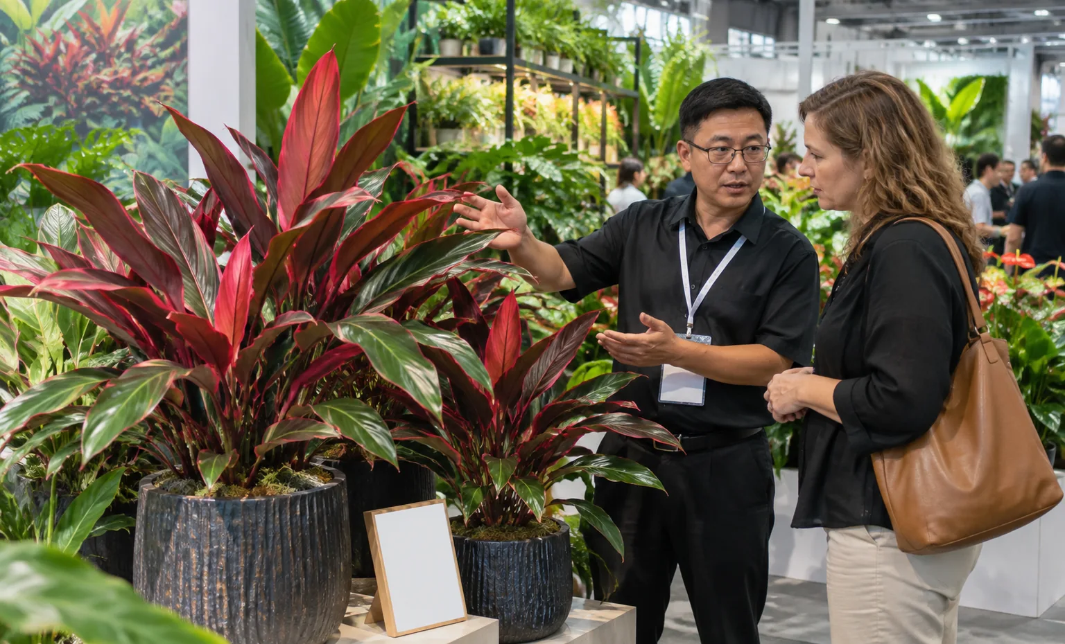 tpie-tropical-plant-international-expo-booth-rental vertical product trade show exhibit visual