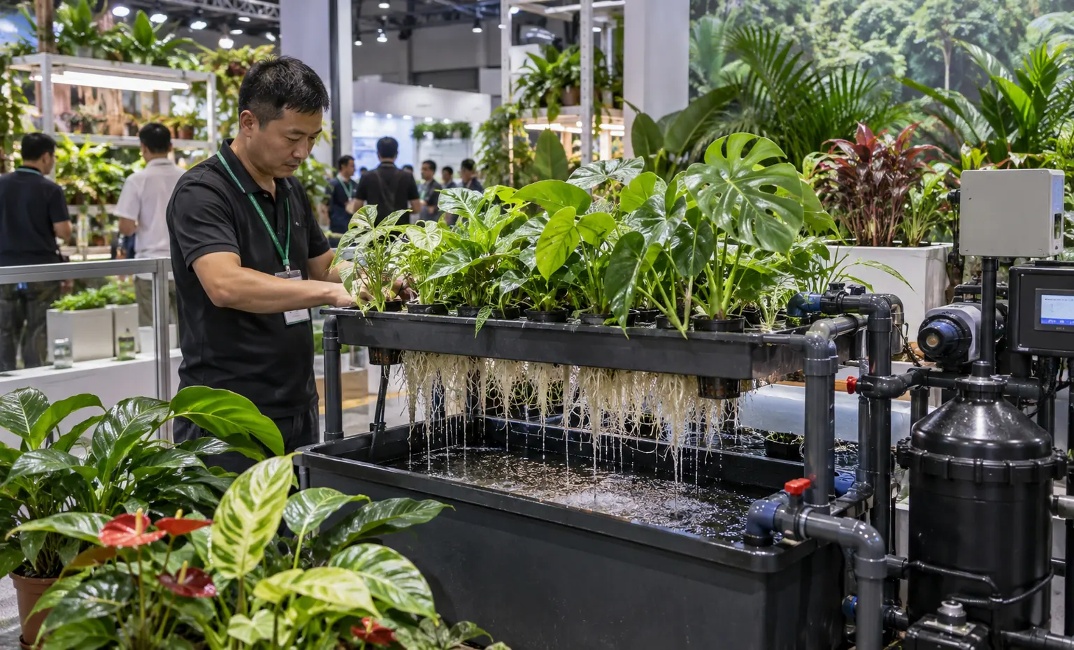 tpie-tropical-plant-international-expo-booth-rental vertical product trade show exhibit visual