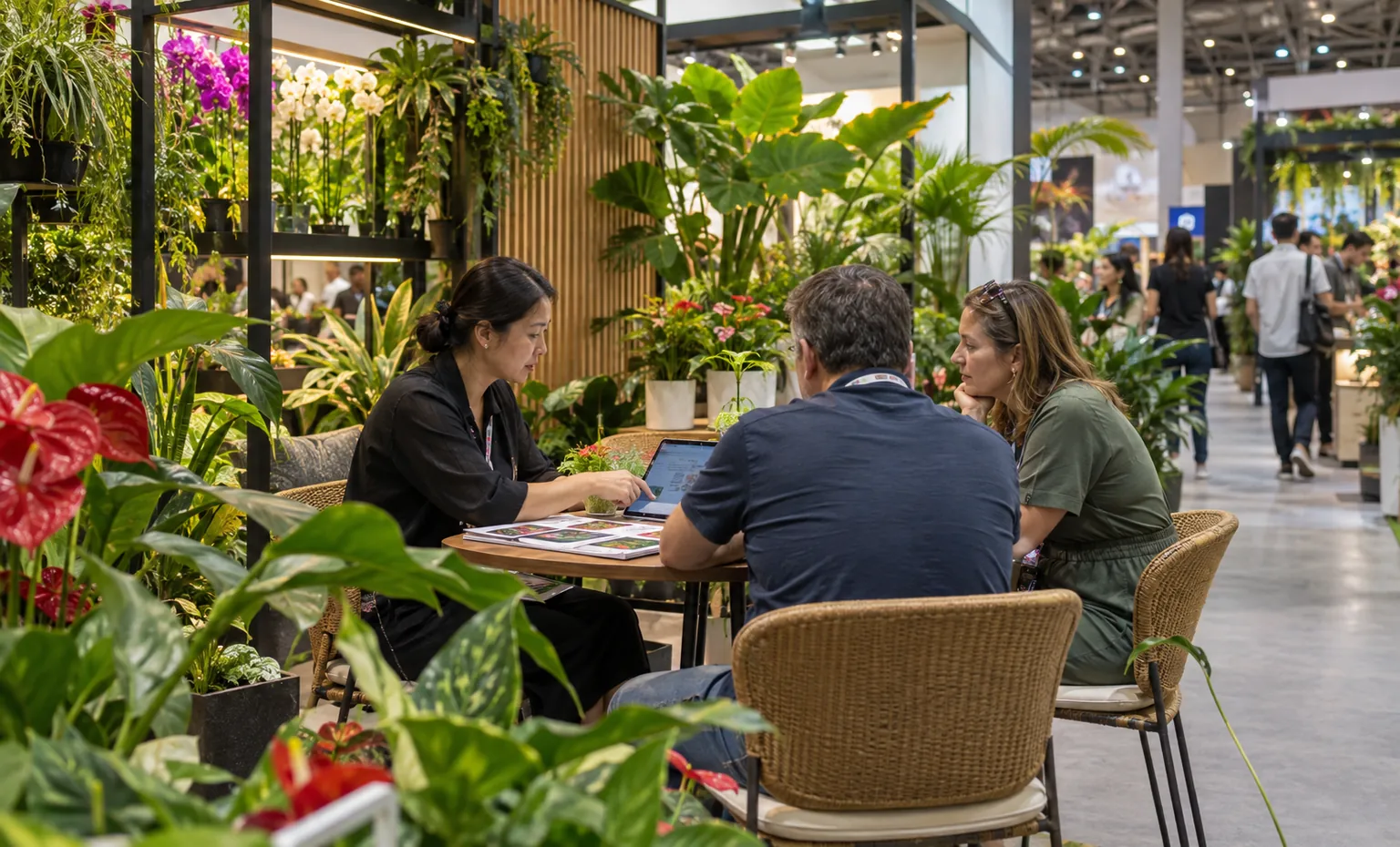 tpie-tropical-plant-international-expo-booth-rental vertical product trade show exhibit visual