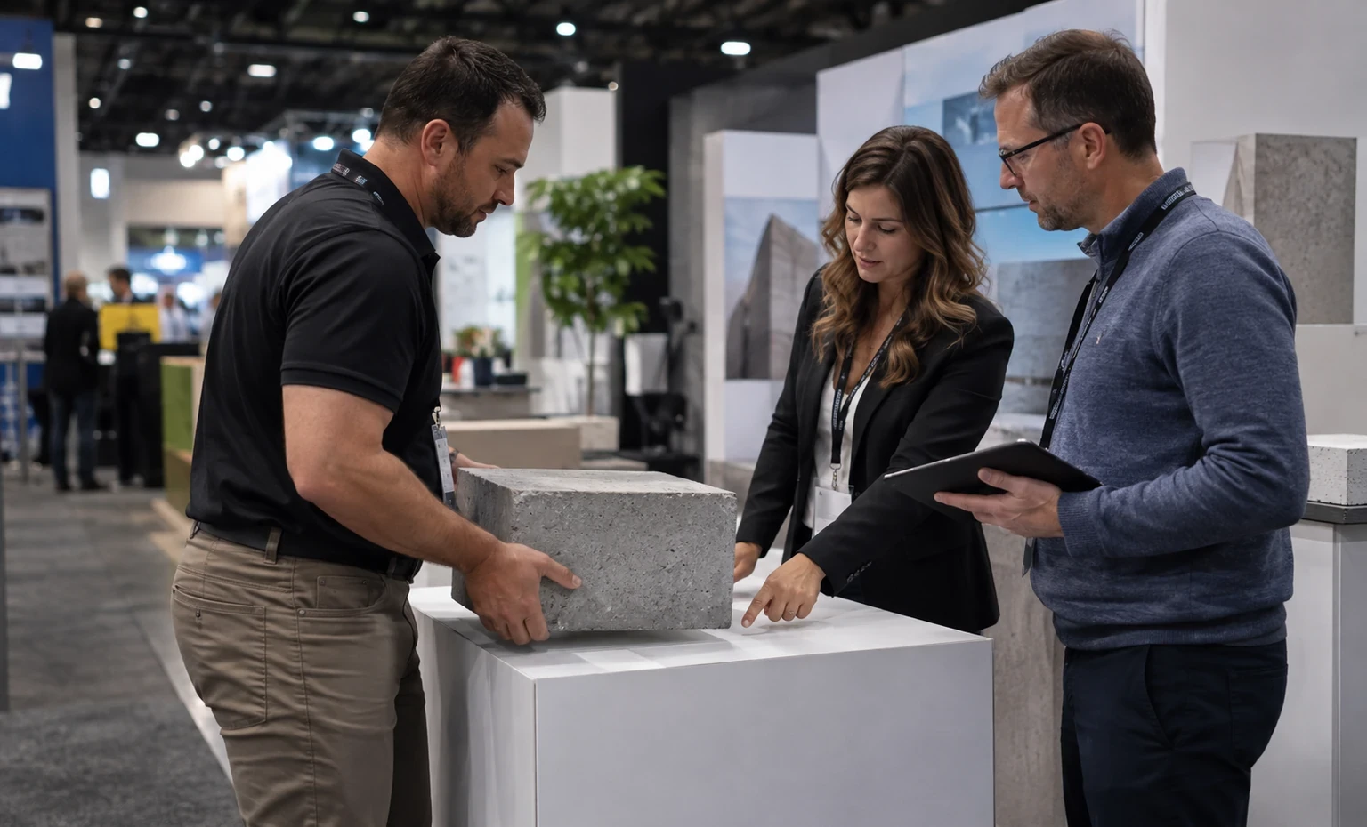the-precast-show-booth-rental content trade show exhibit visual