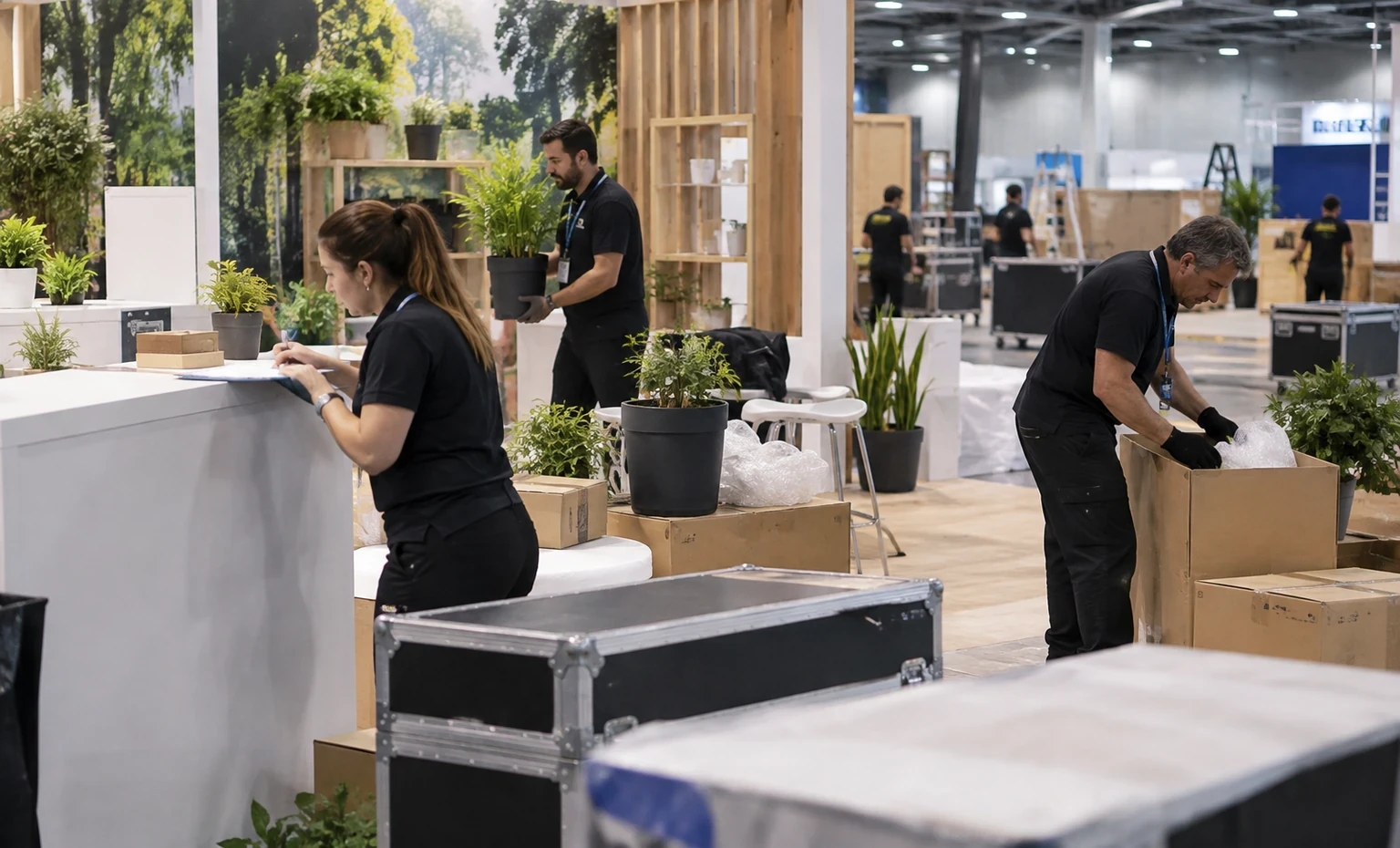 the-landscape-show-booth-rental vertical block trade show exhibit visual
