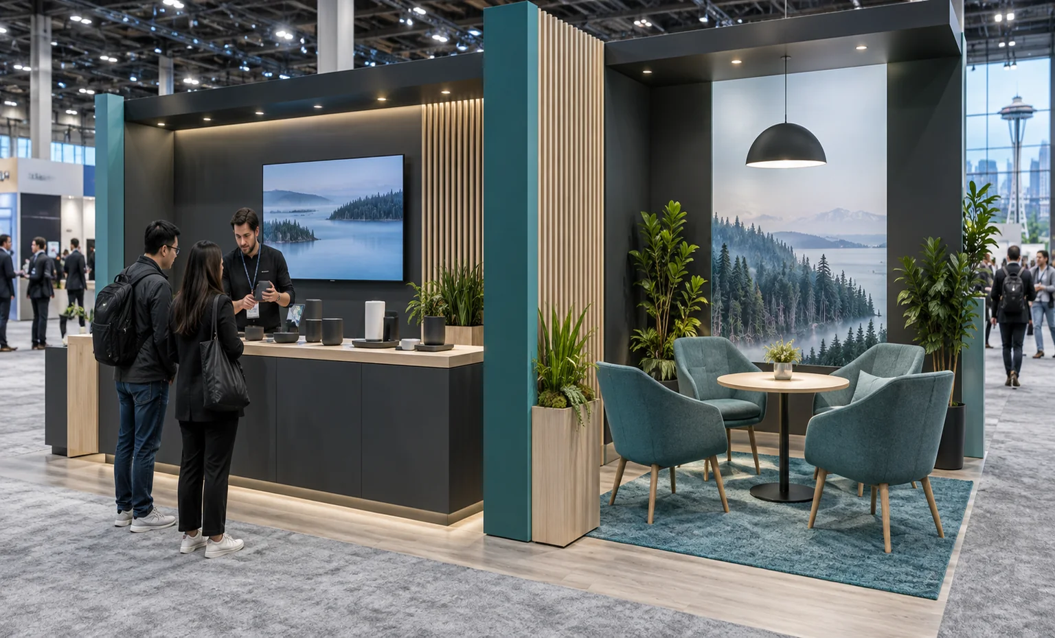 itc-vegas-booth-rental vertical block trade show exhibit visual