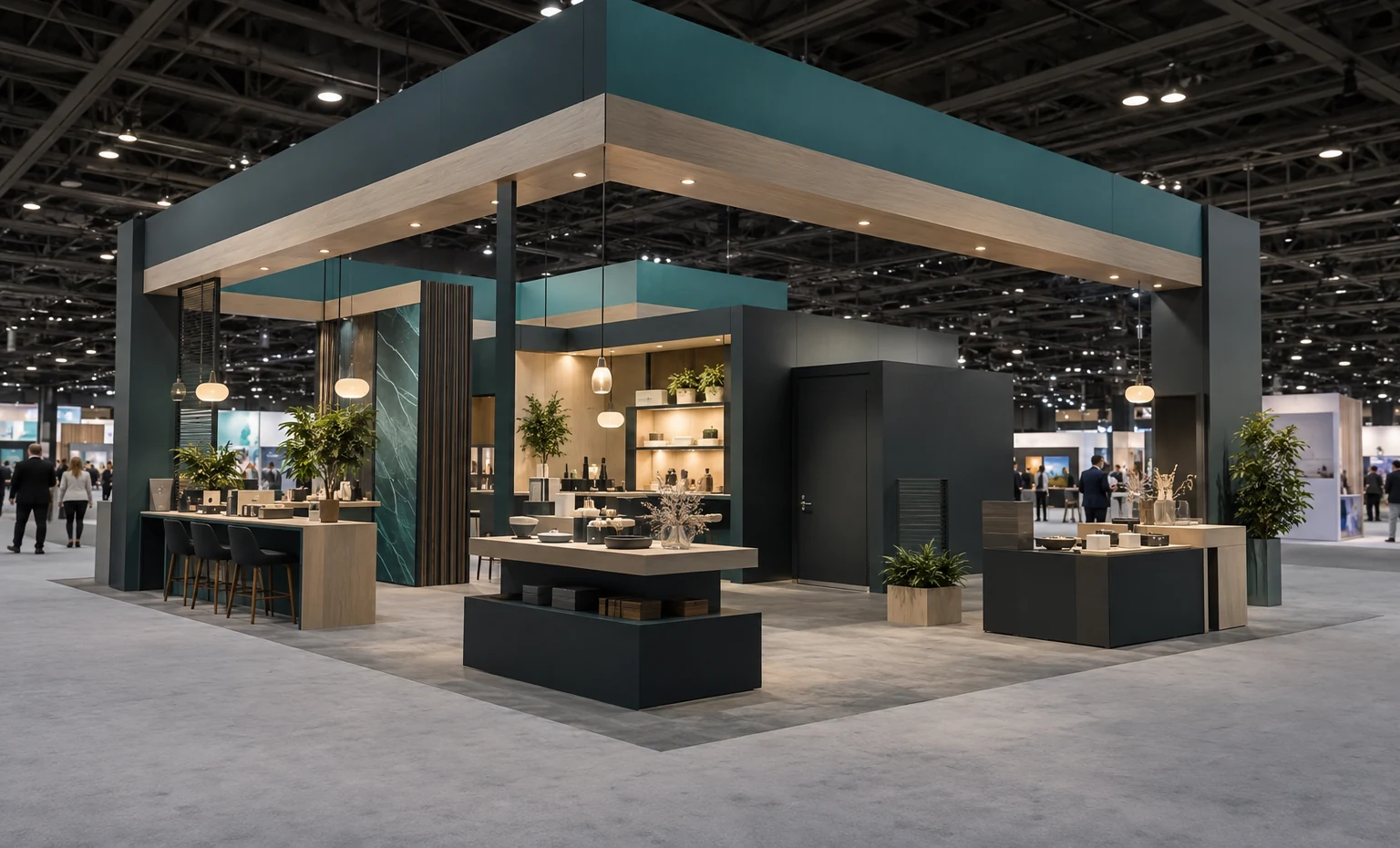 itc-vegas-booth-rental vertical block trade show exhibit visual