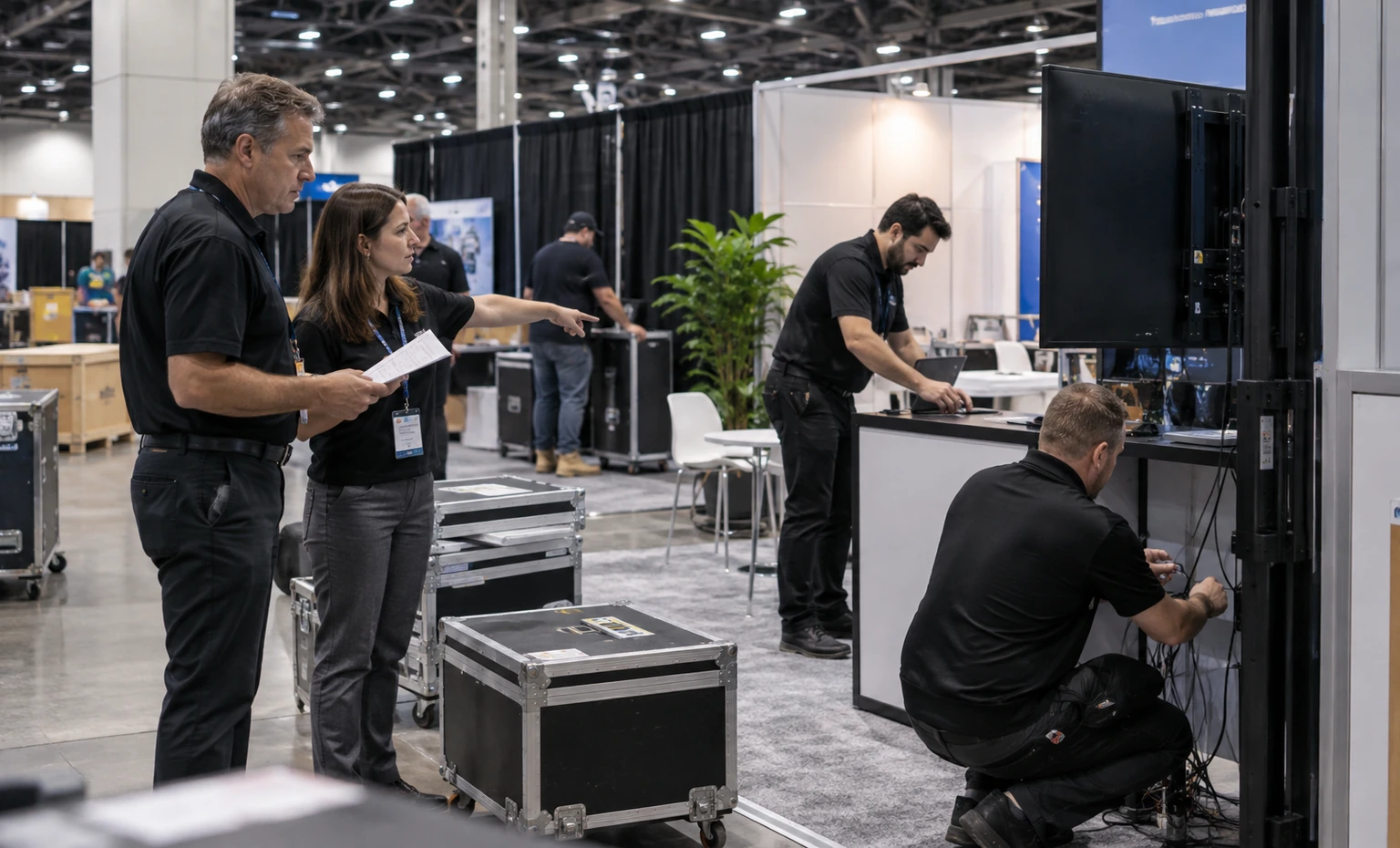 apco-annual-conference-and-expo-booth-rental vertical block trade show exhibit visual