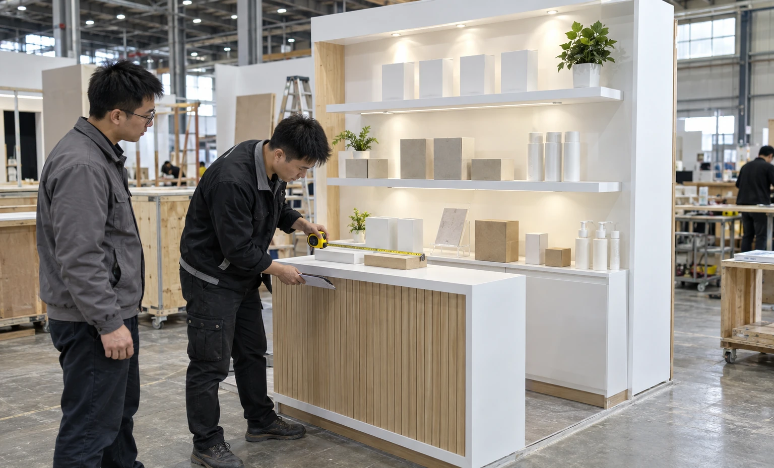 the-nga-show-booth-rental vertical block trade show exhibit visual