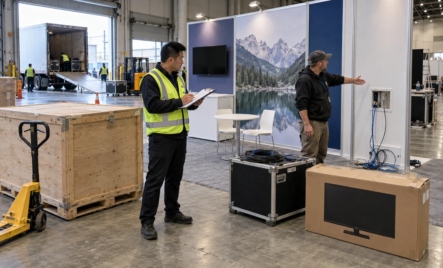 afa-warfare-symposium-booth-rental vertical block trade show exhibit visual