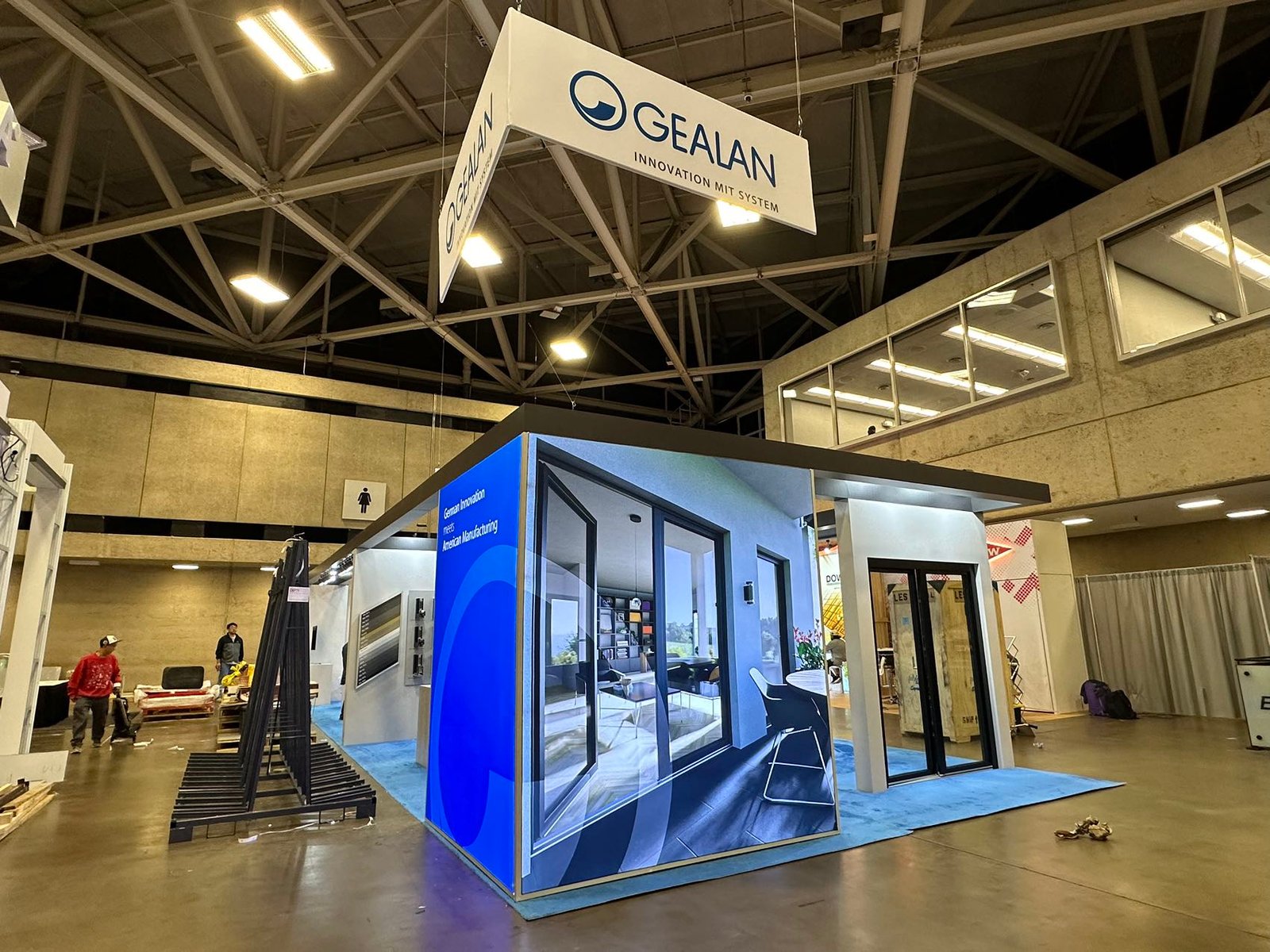 GEALAN trade show booth display at GlassBuild America 2024