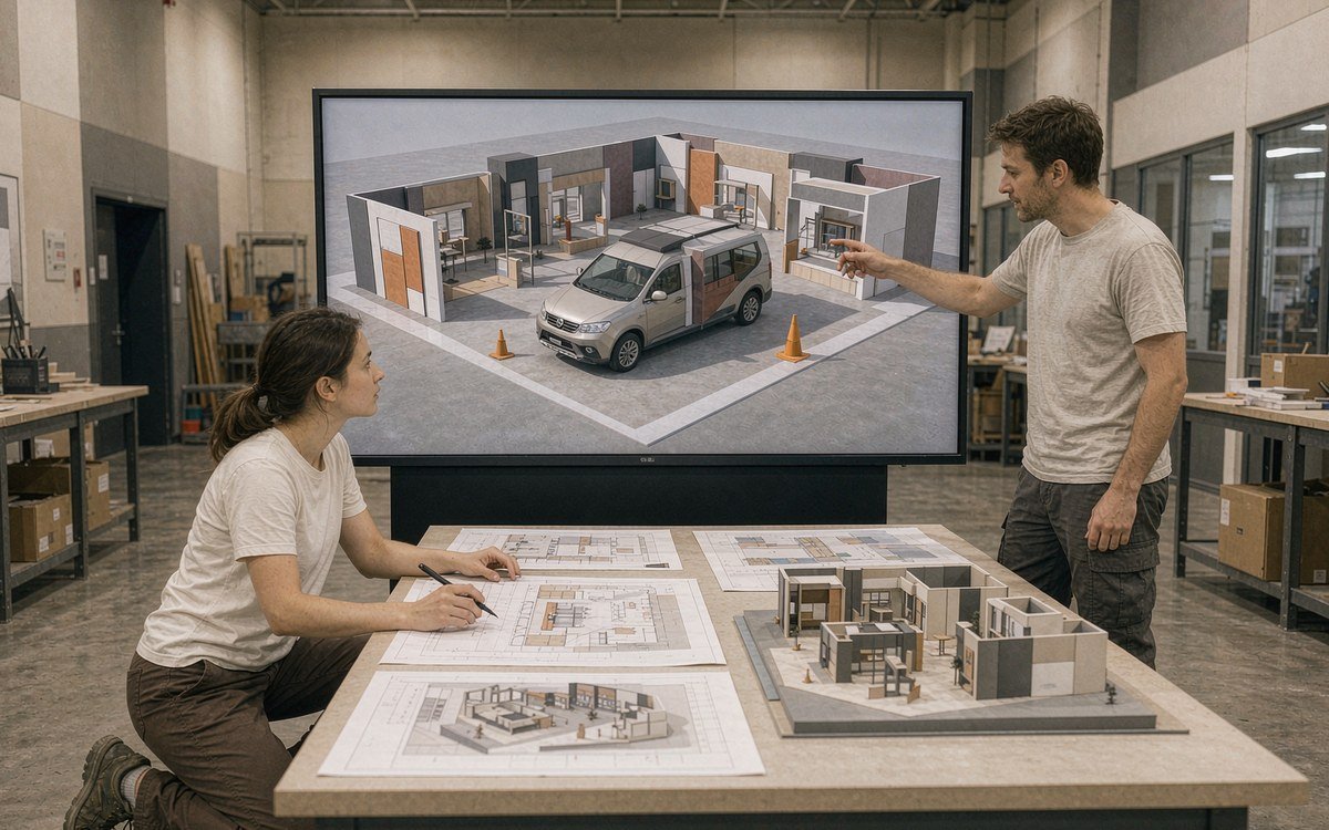 ACT Expo booth rental – exhibit design review with the project manager
