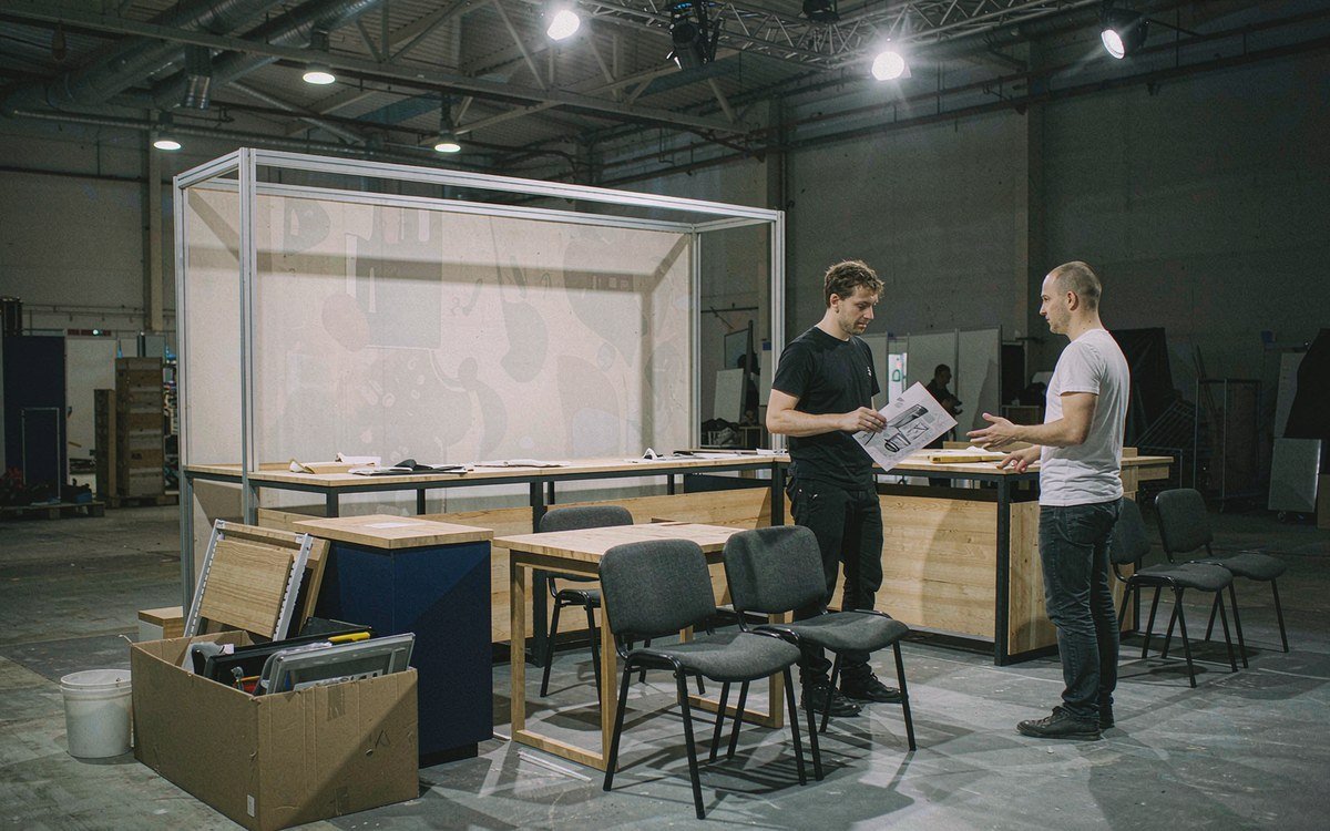 SHRM Annual Conference booth rental – pre-show build check before the booth ships