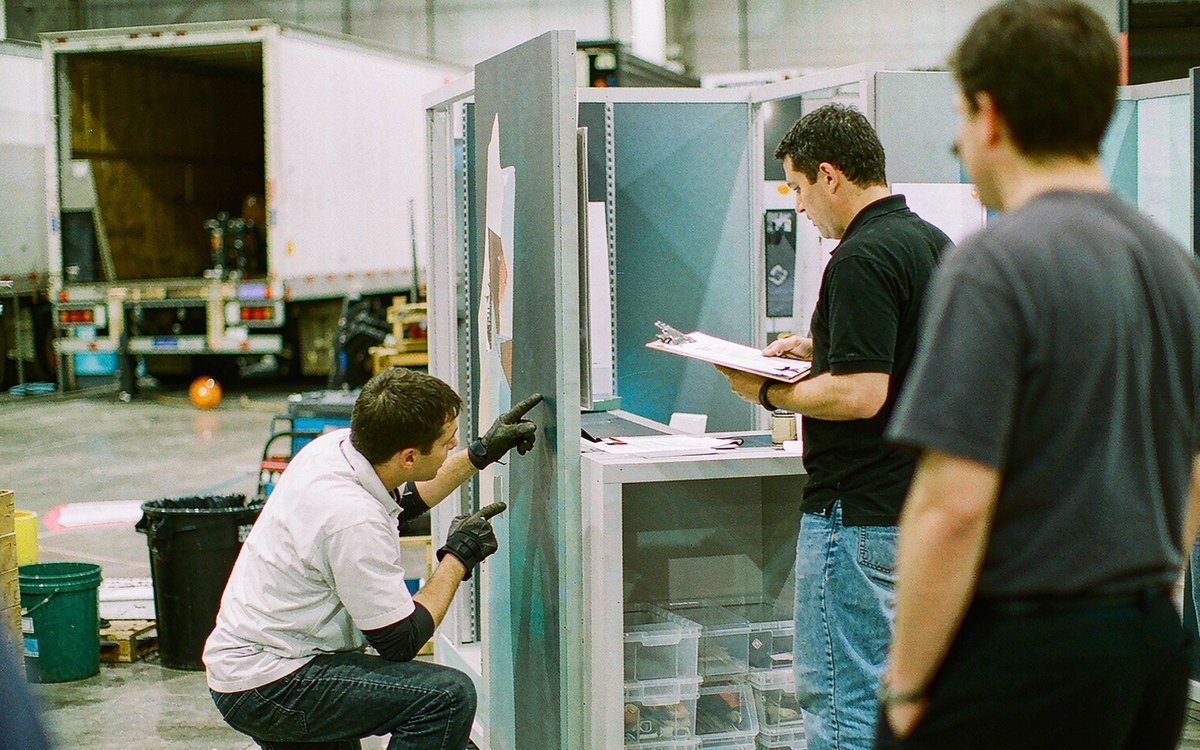 ACS Clinical Congress booth rental – pre-show build check before the booth ships