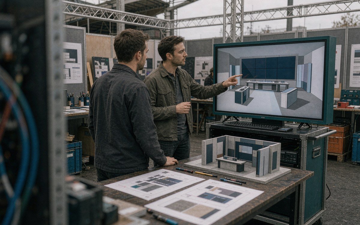 APCO Annual Conference and Expo booth rental – exhibit design review with the project manager