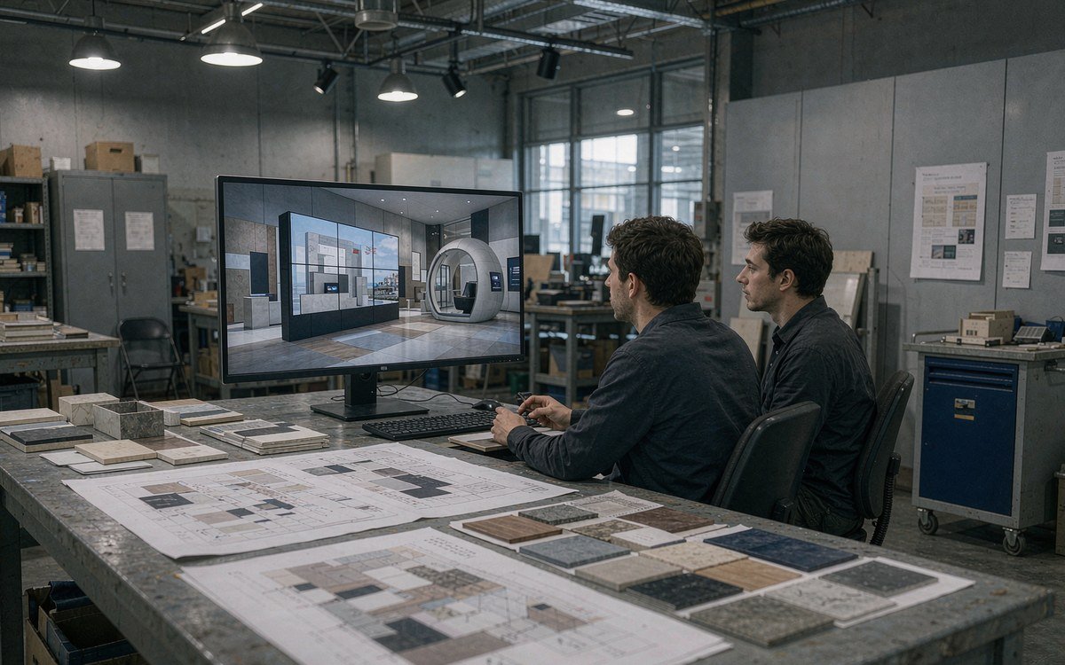 AWS re:Invent booth rental – exhibit design review with the project manager