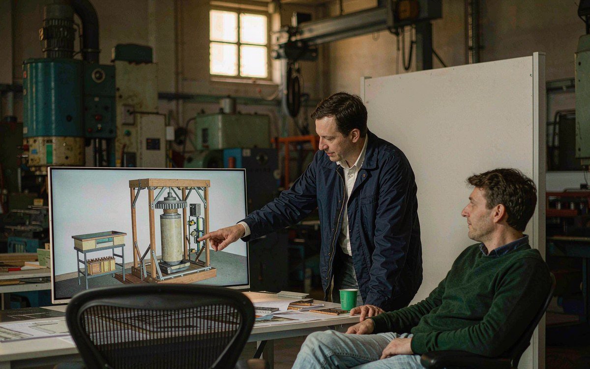 DEMA Show booth rental – exhibit design review with the project manager