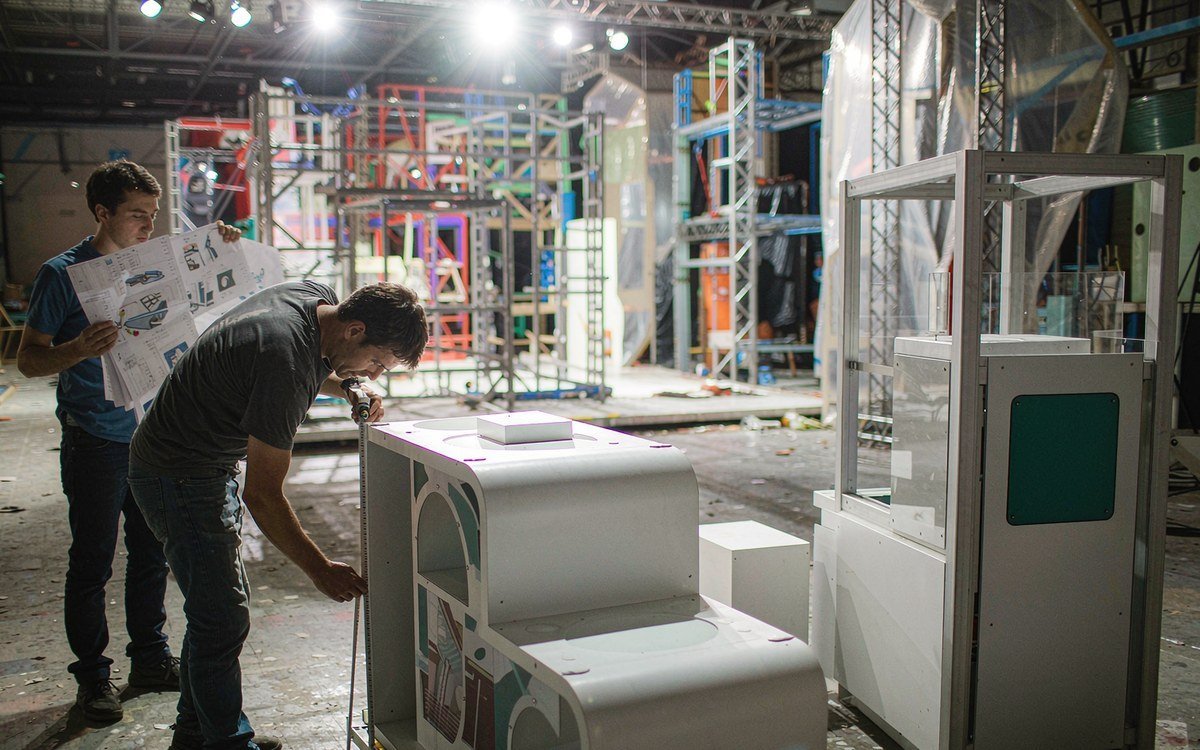 EMS World Expo booth rental – pre-show build check before the booth ships