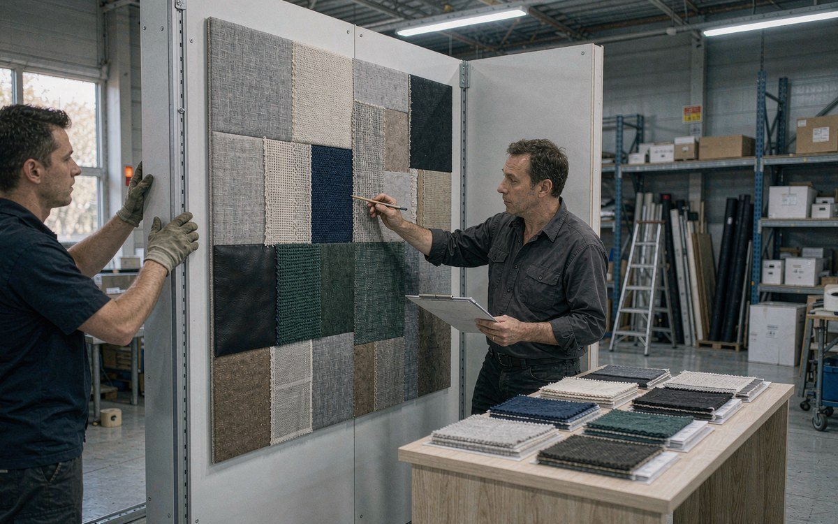 h+h americas booth rental – pre-show build check before the booth ships