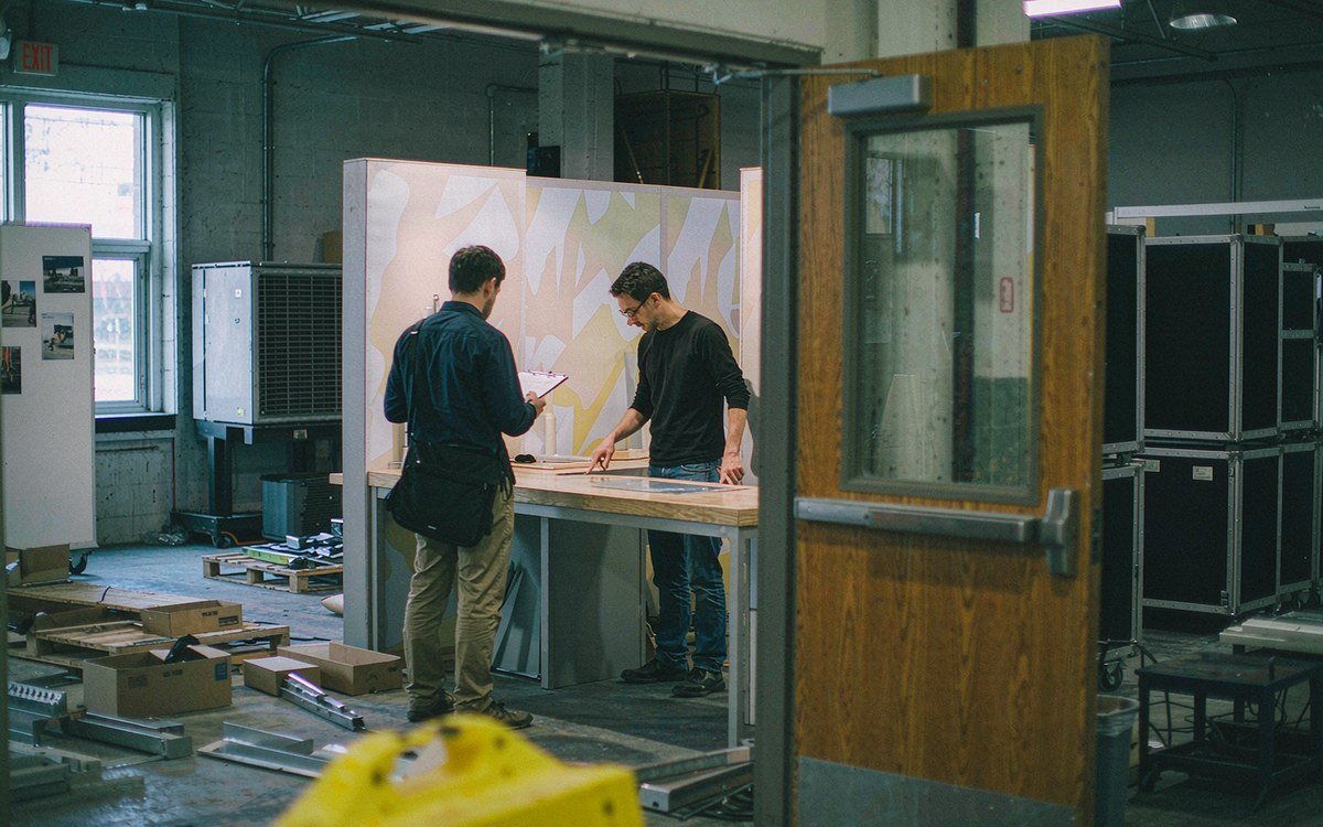 IMAGE Conference booth rental – pre-show build check before the booth ships