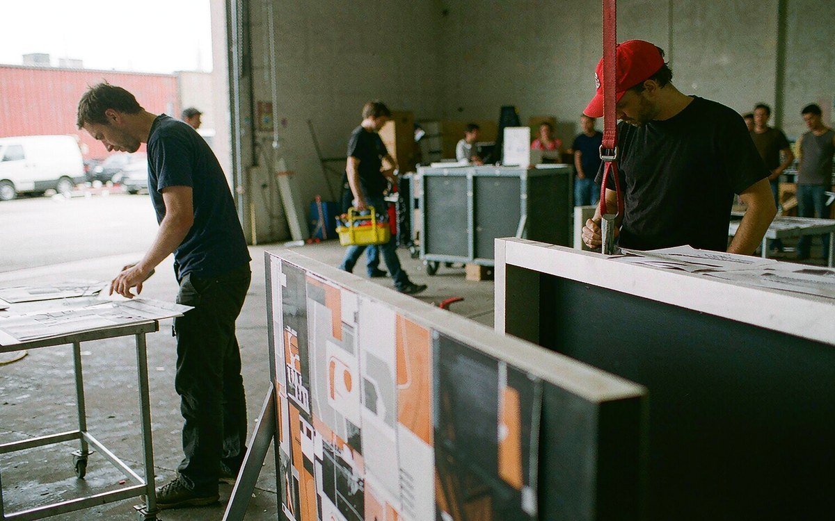 Licensing Expo booth rental – pre-show build check before the booth ships