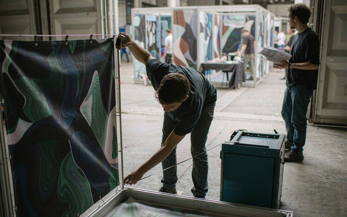 MAGIC Nashville booth rental – pre-show build check before the booth ships