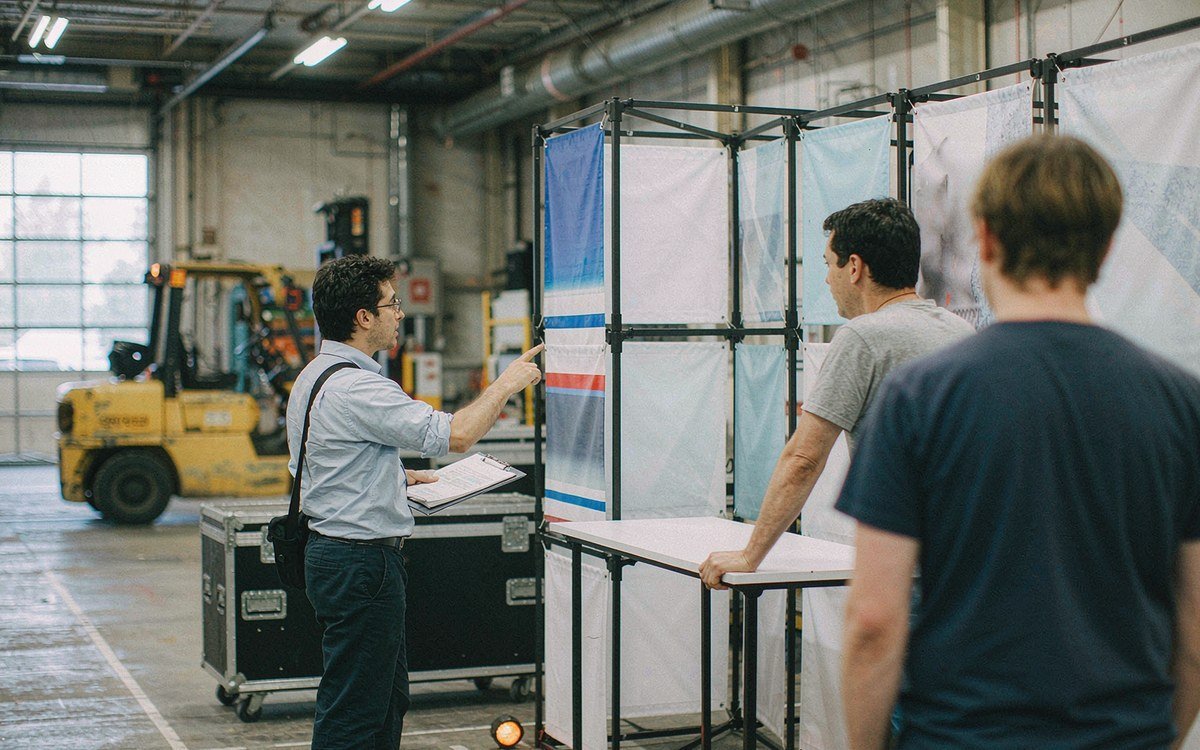 NAR NXT, The REALTOR® Experience booth rental – pre-show build check before the booth ships