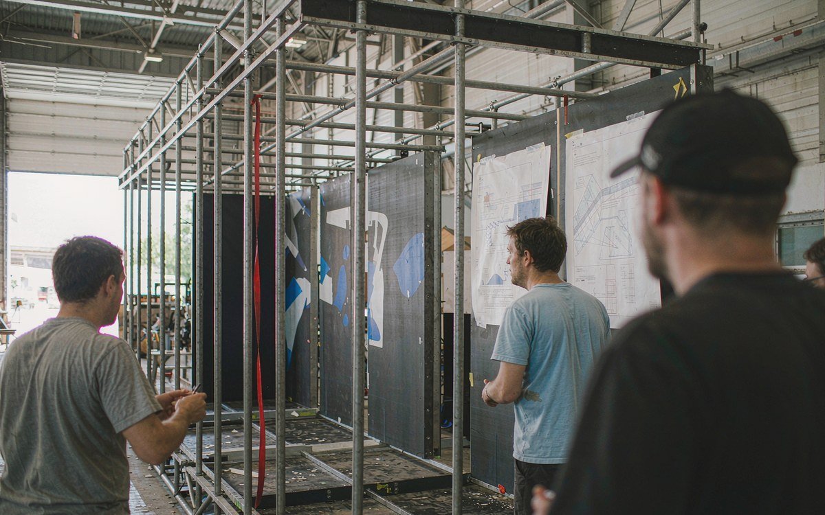 PACK EXPO East booth rental – pre-show build check before the booth ships